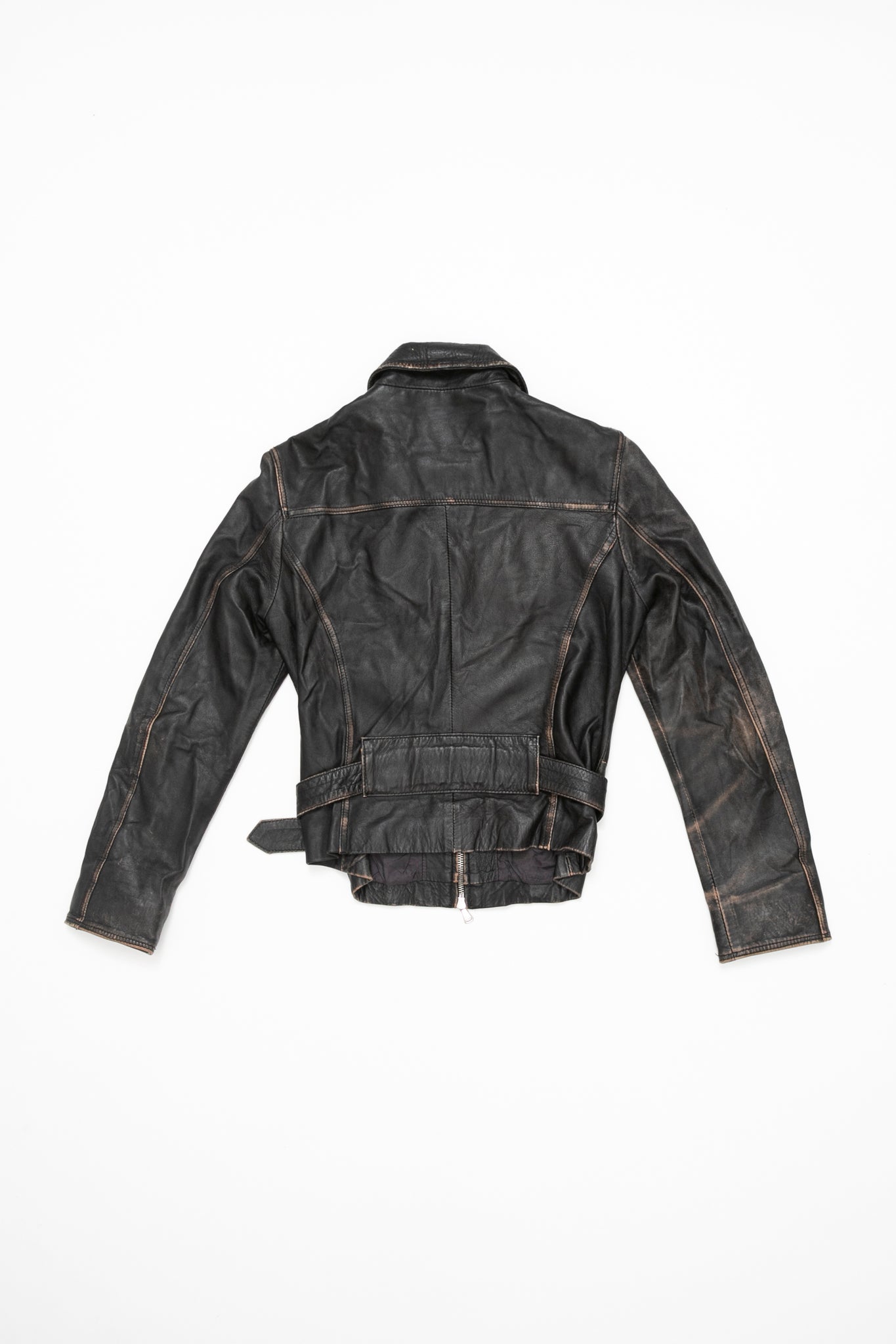 Distressed Leather Jacket