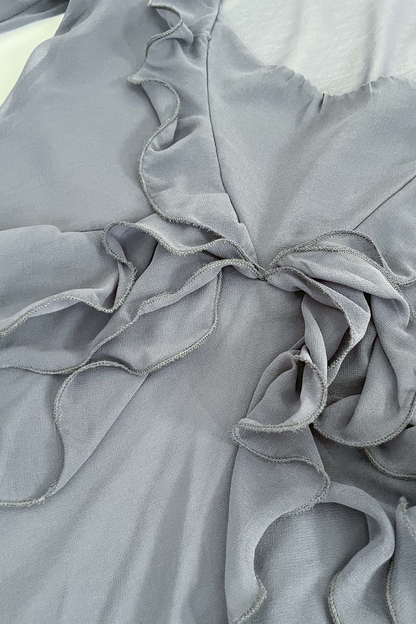 Sheer Ruffled MiniDress