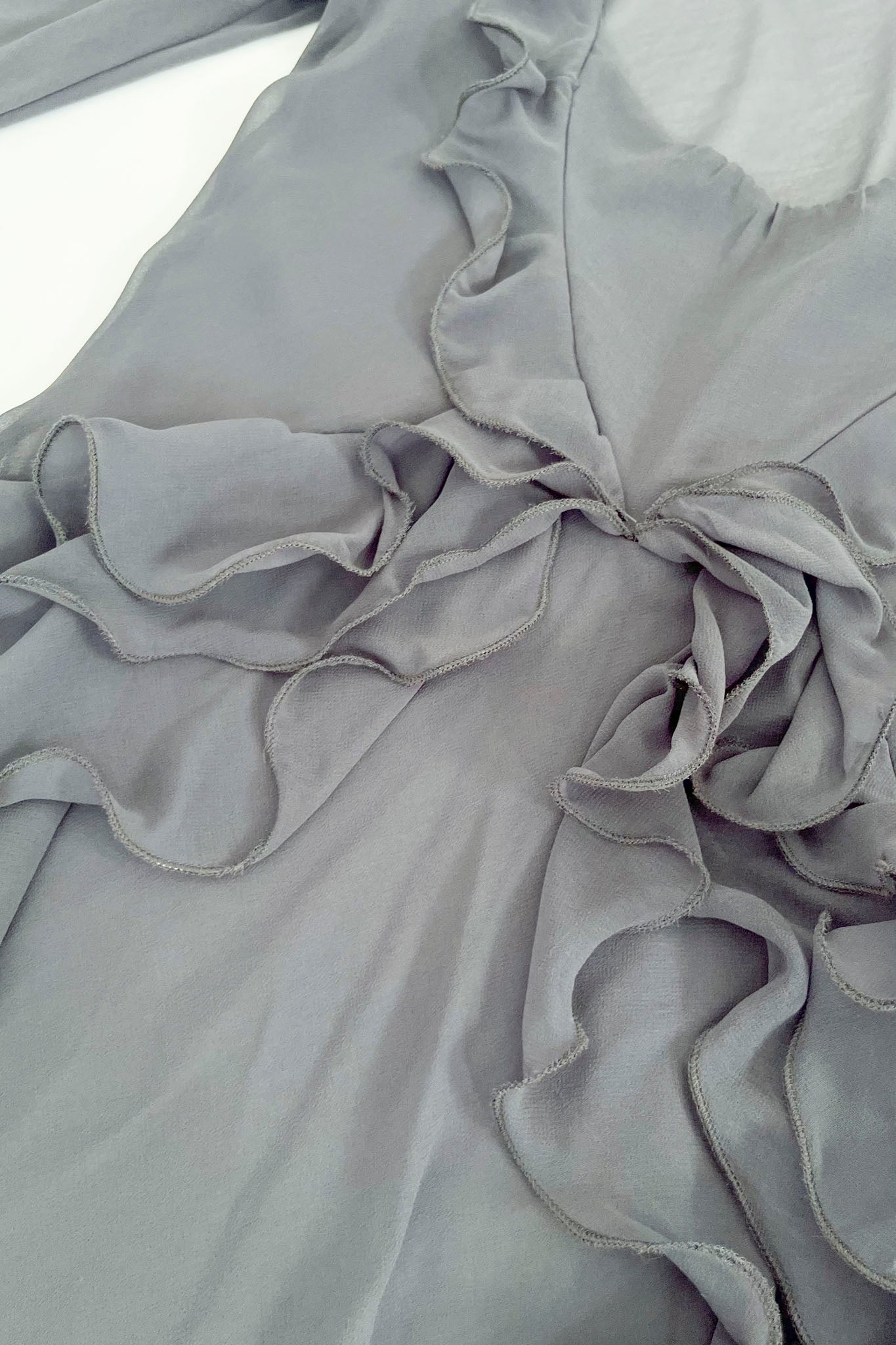 Sheer Ruffled MiniDress