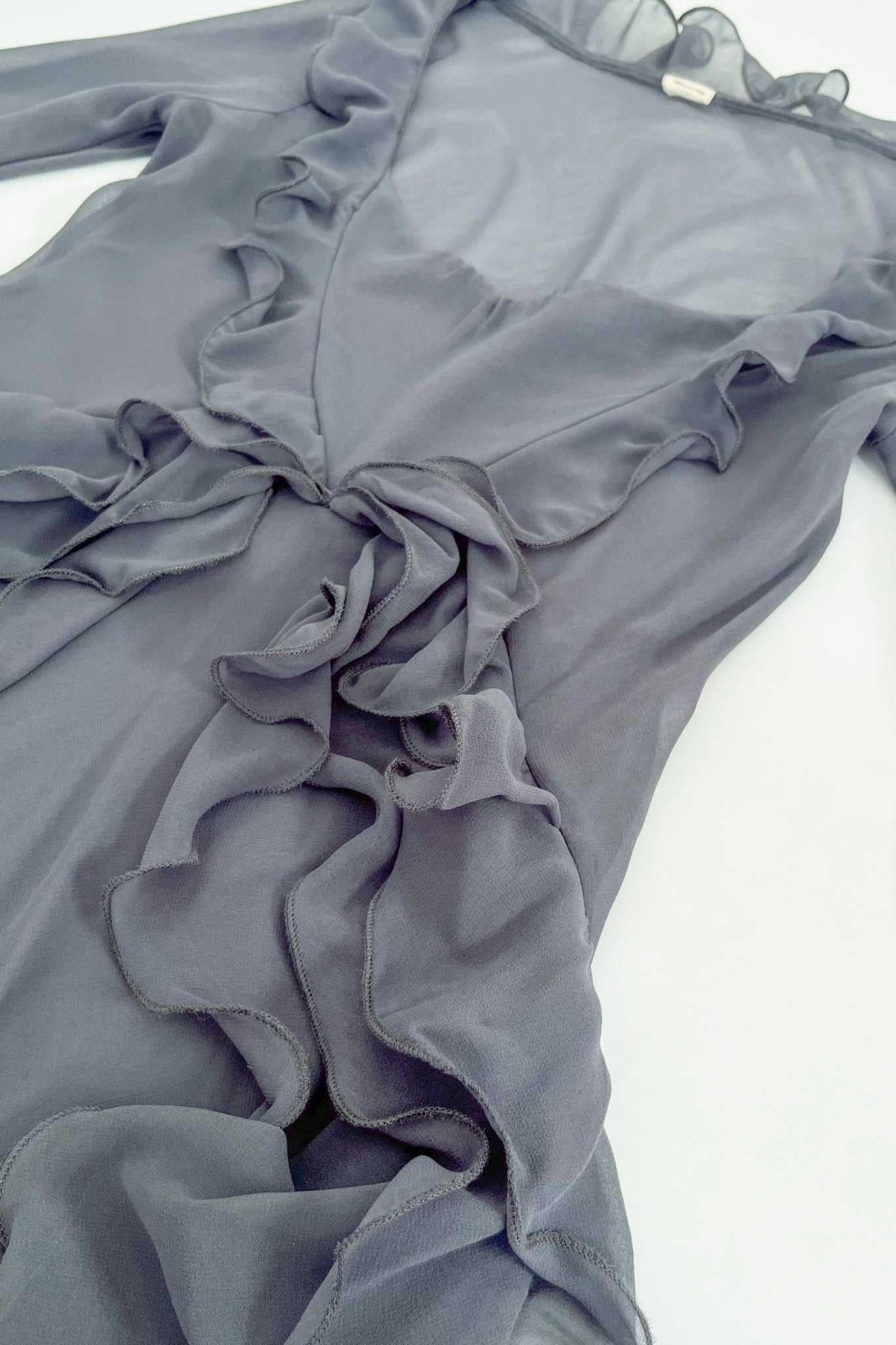 Sheer Ruffled MiniDress