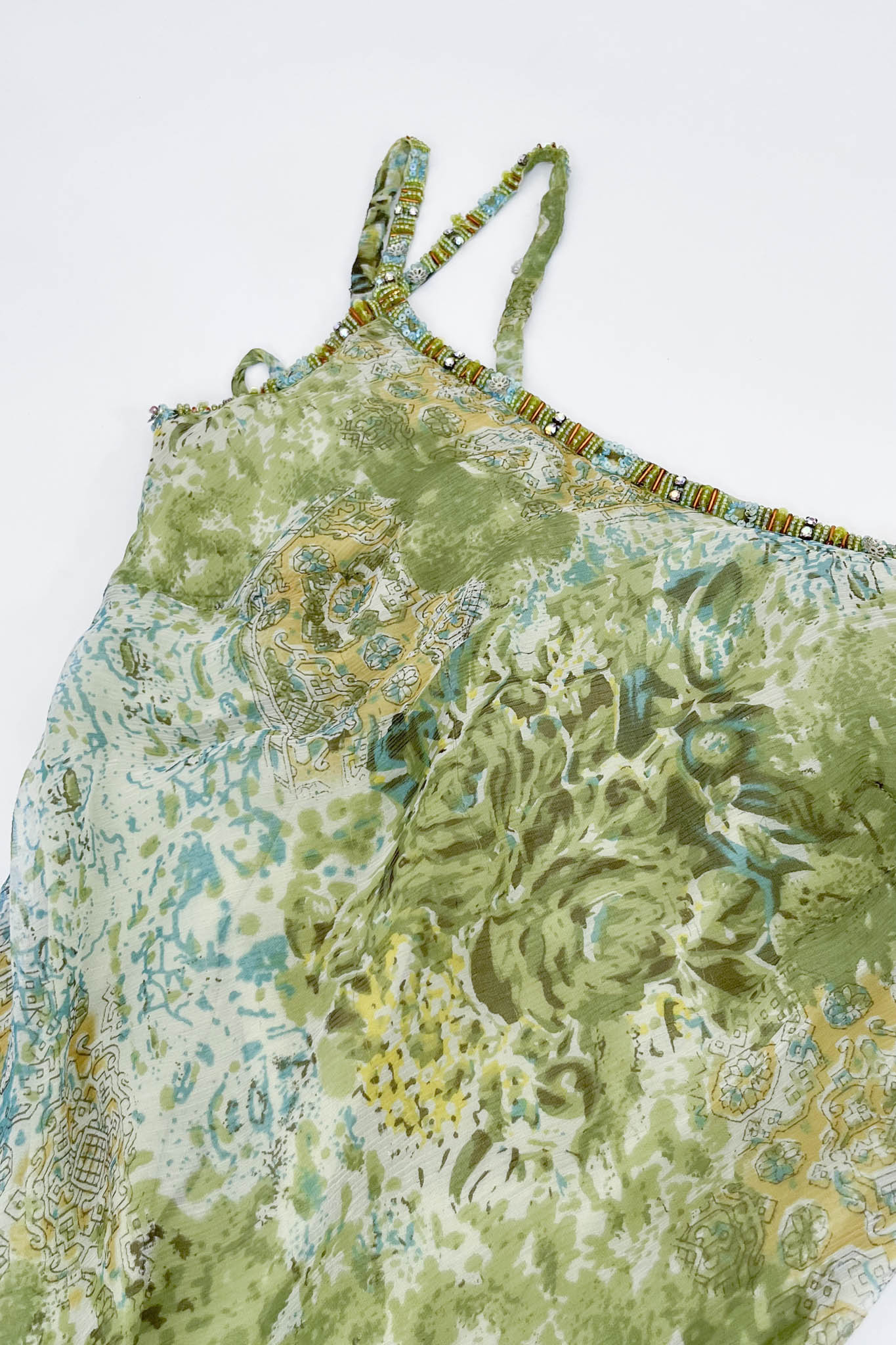 Jungle Beads Silk Dress
