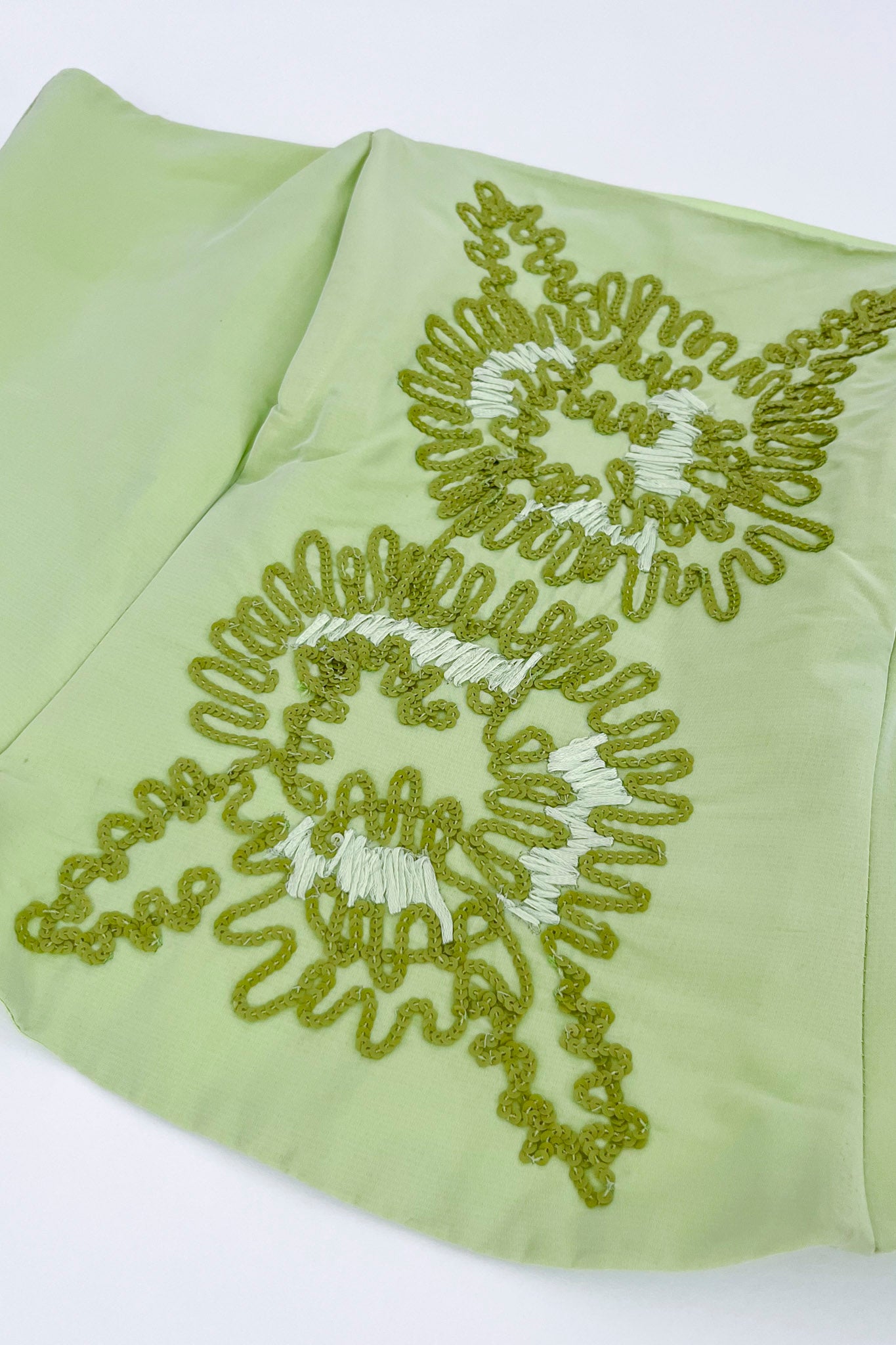 Lime Sequined Corset