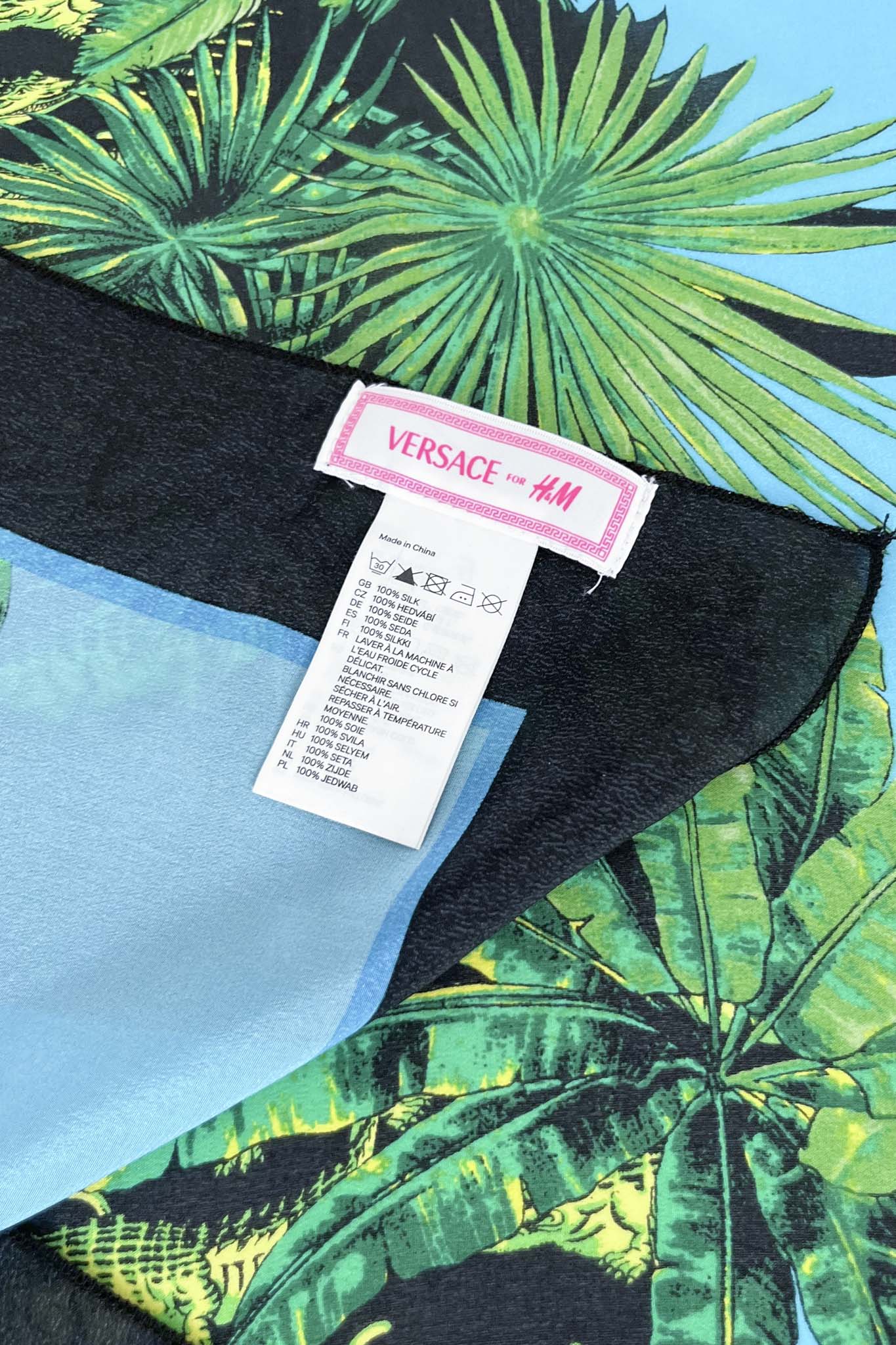 Crocodiles Versace Silk Scarf