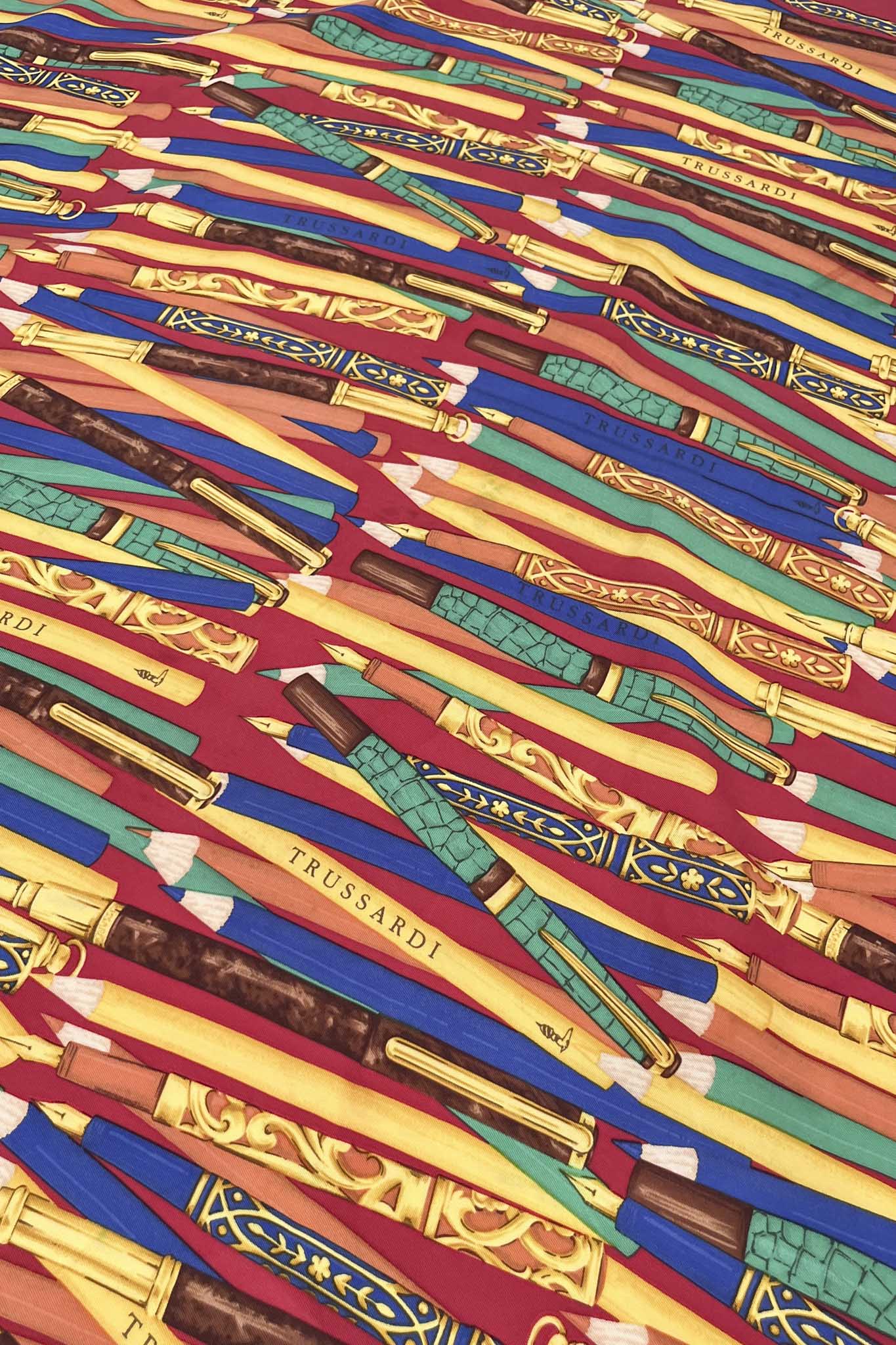 Trussardi Pencils Silk Scarf