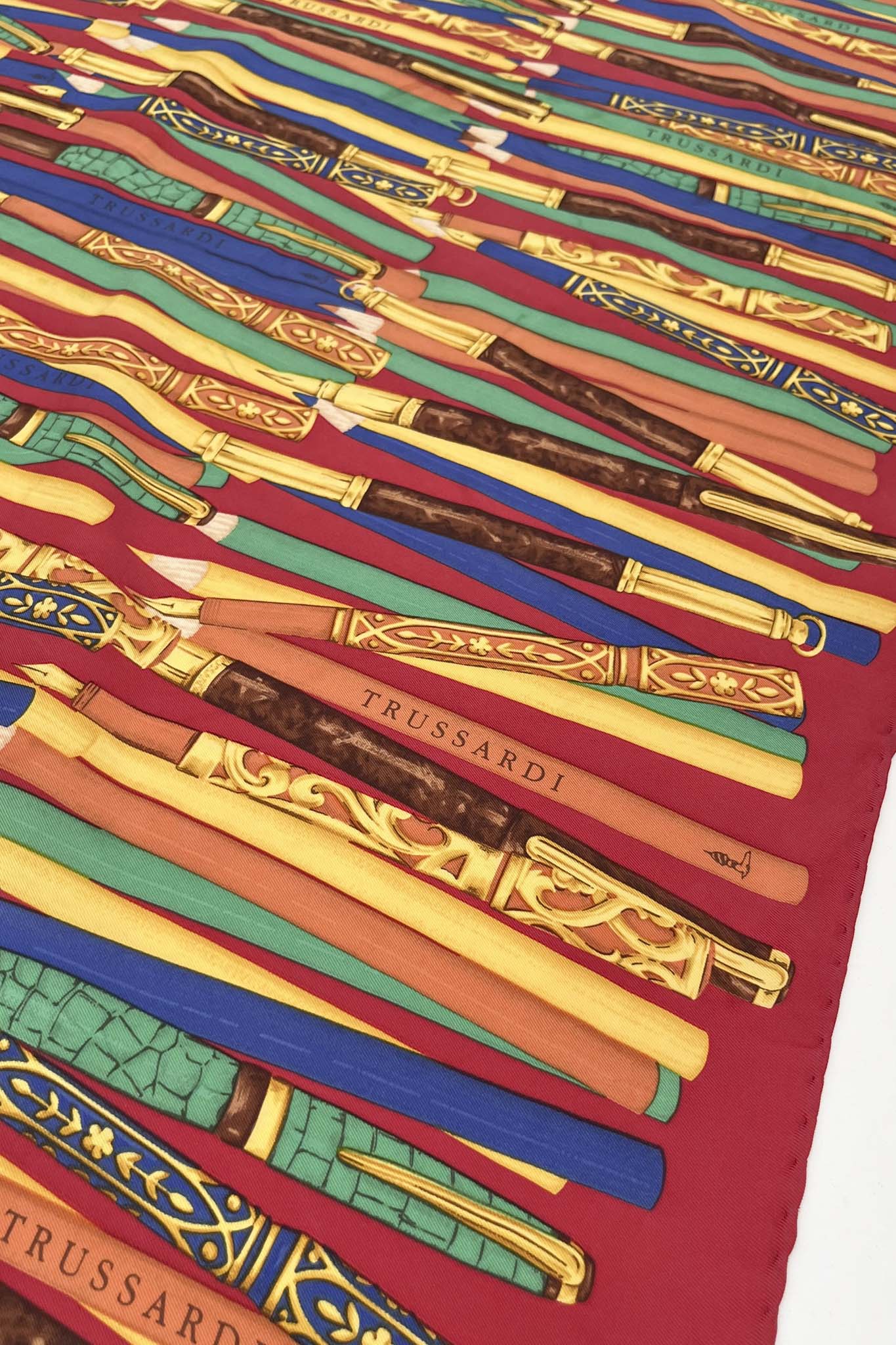 Trussardi Pencils Silk Scarf