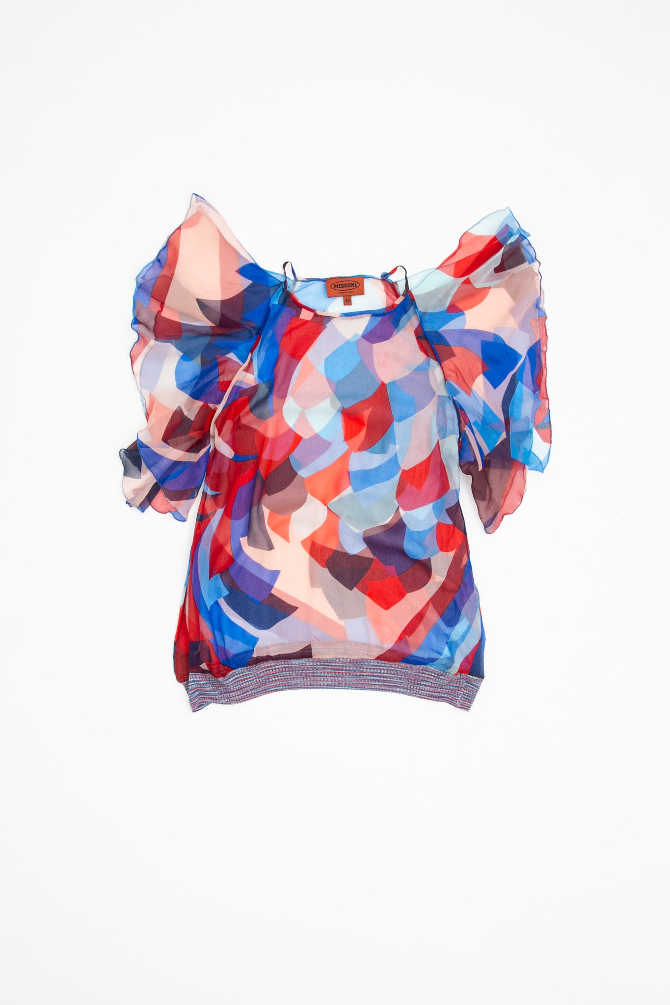 Missoni Geometric Silk Top