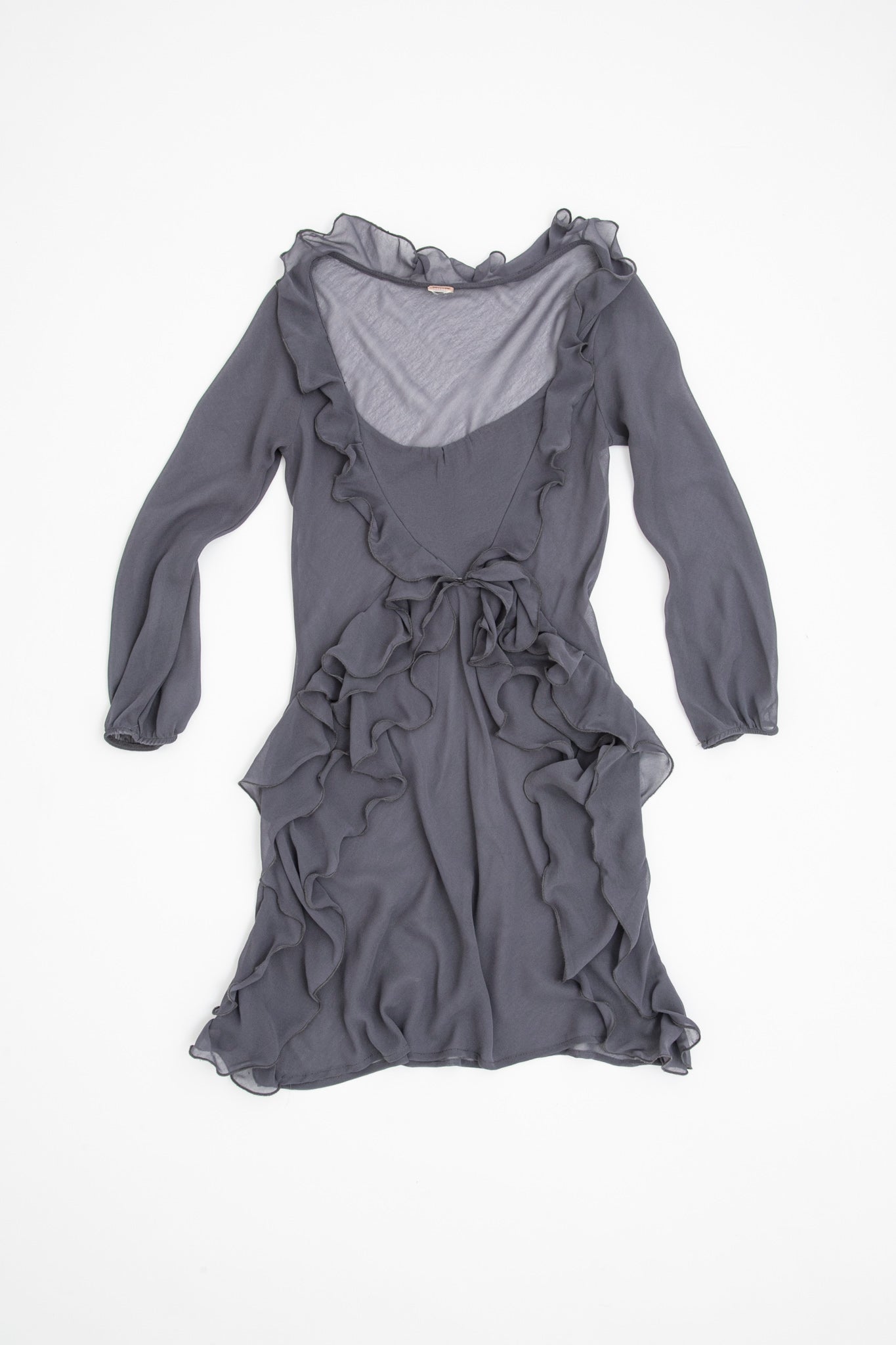 Sheer Ruffled MiniDress