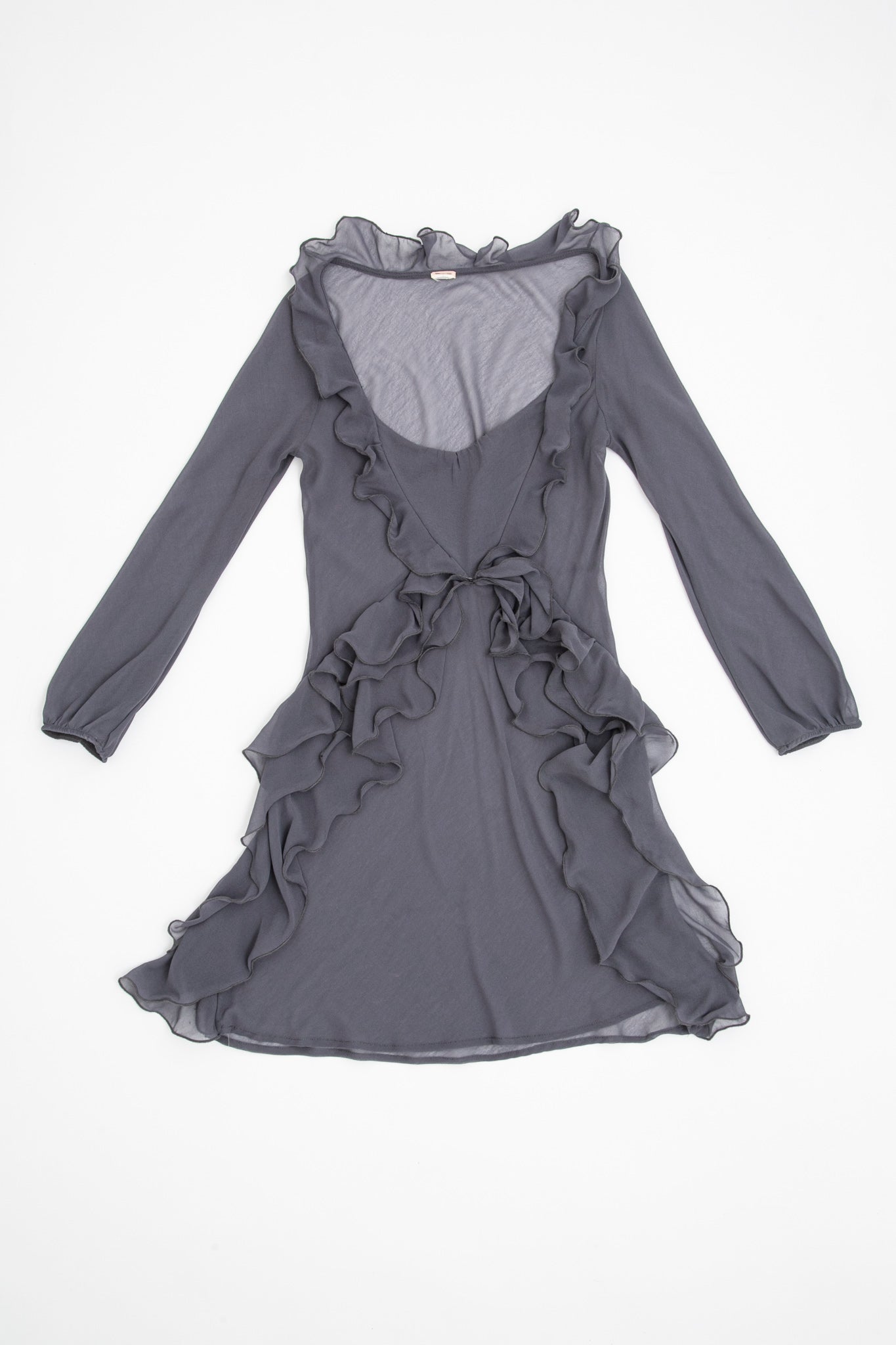 Sheer Ruffled MiniDress