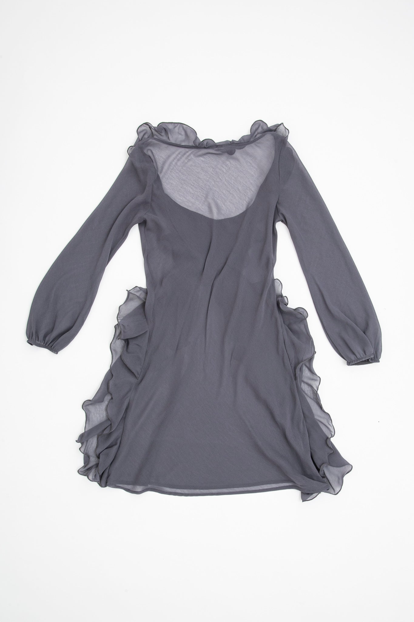 Sheer Ruffled MiniDress