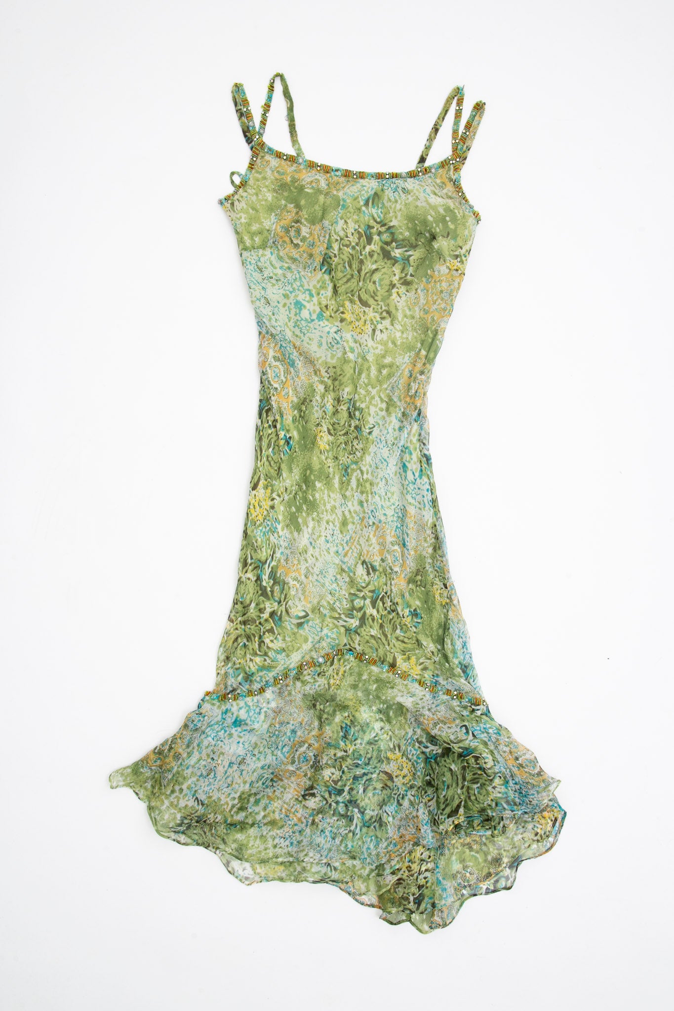 Jungle Beads Silk Dress