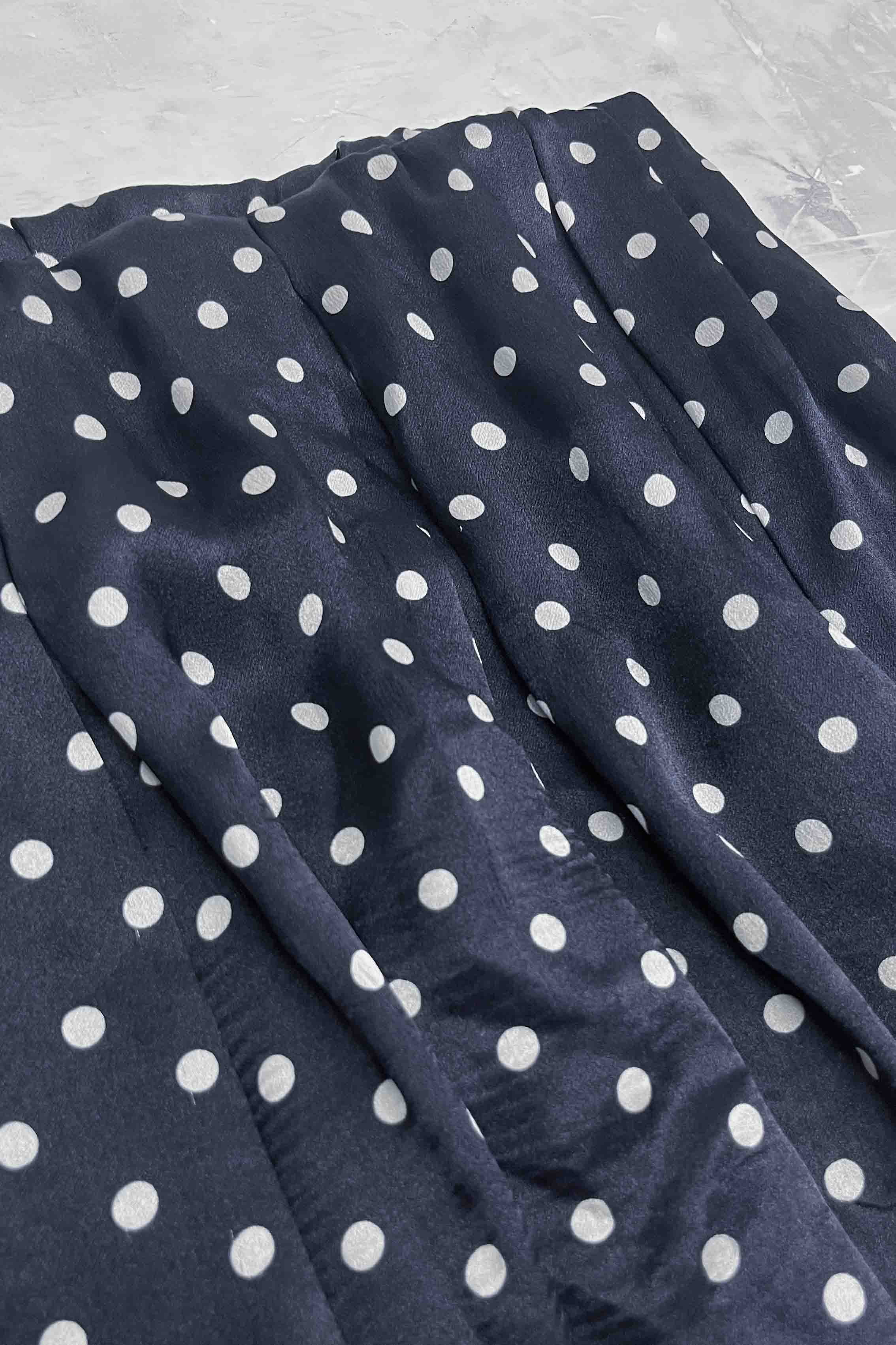 SILK POLKADOT SKIRT
