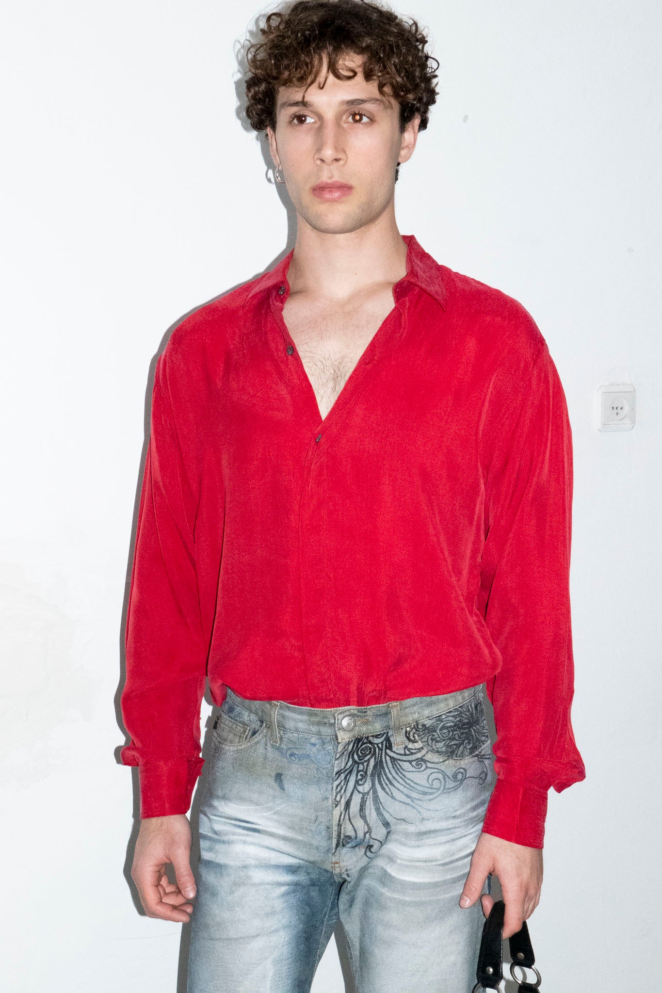 Italian Rose Silk Blouse