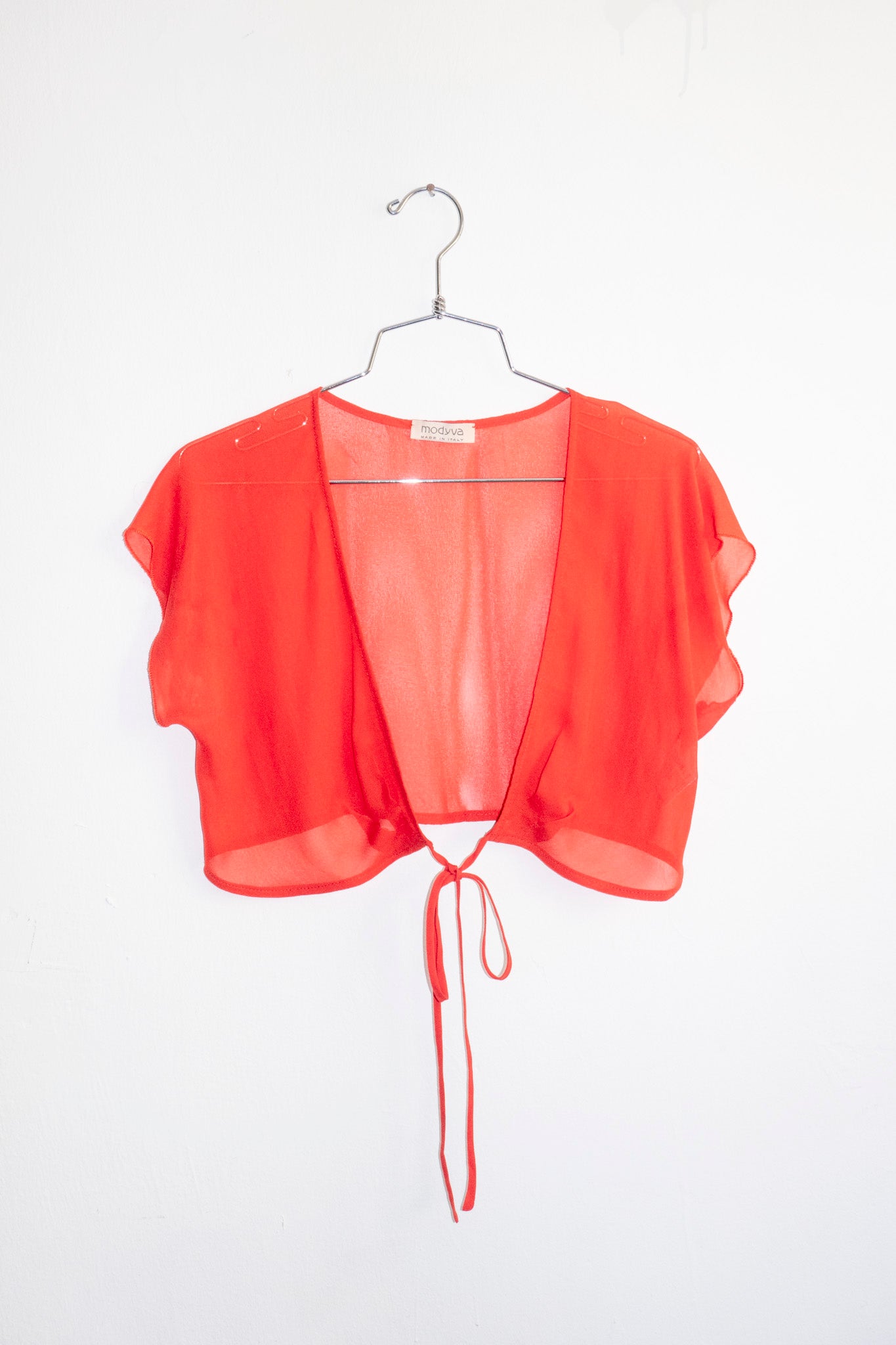 Peach Soft Wrap Top