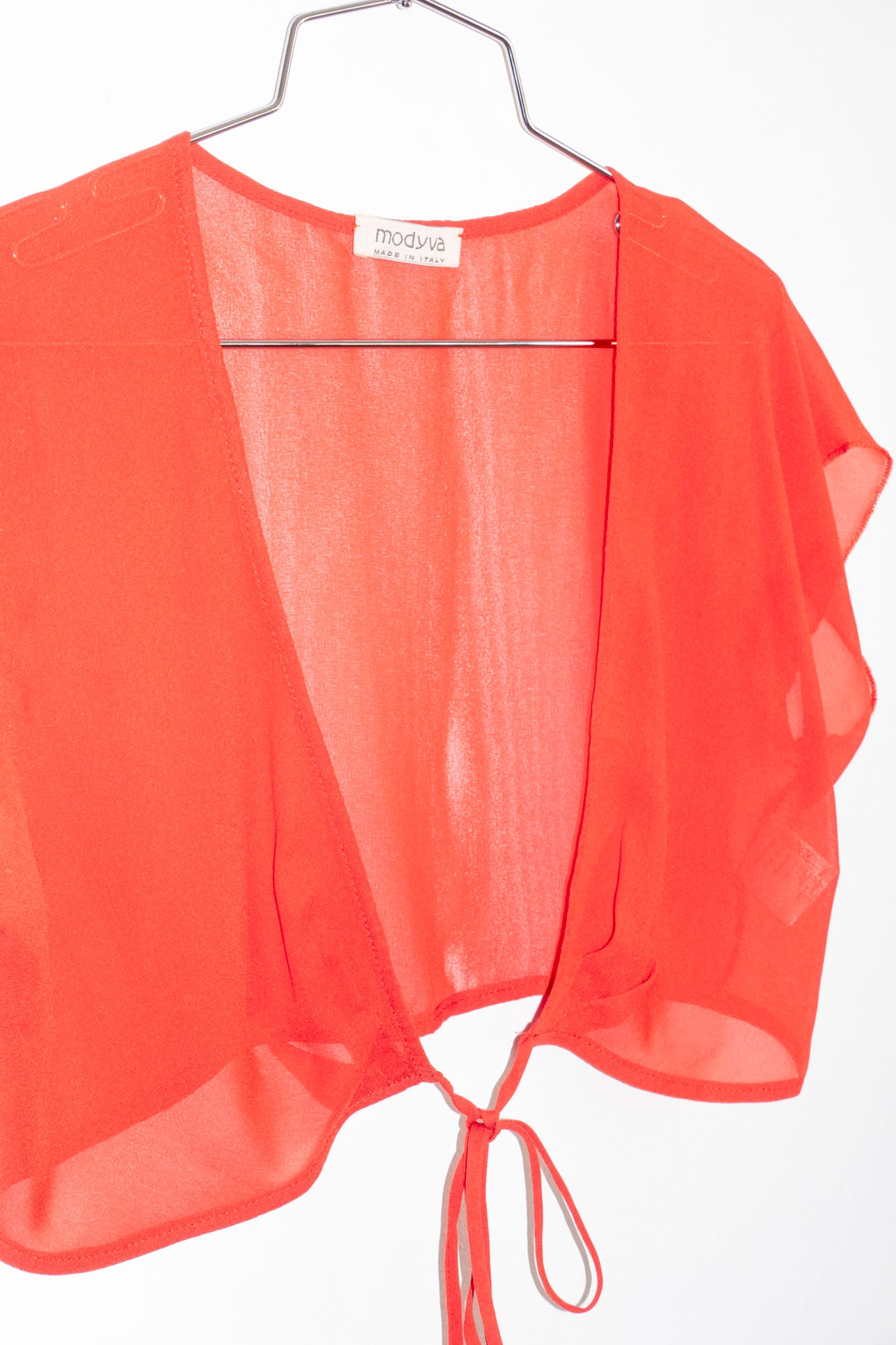 Peach Soft Wrap Top