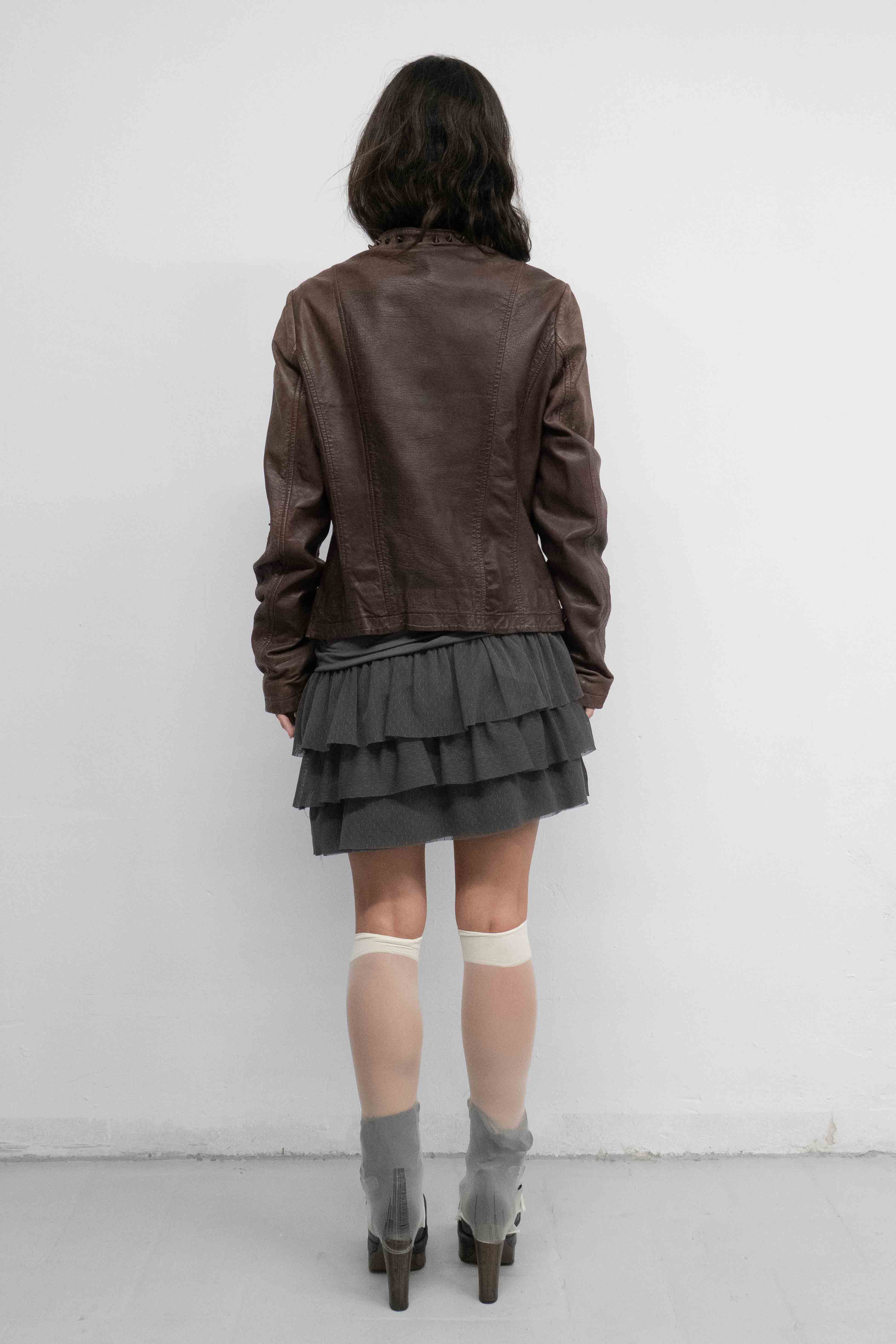 LEATHER STUDDED JACKET