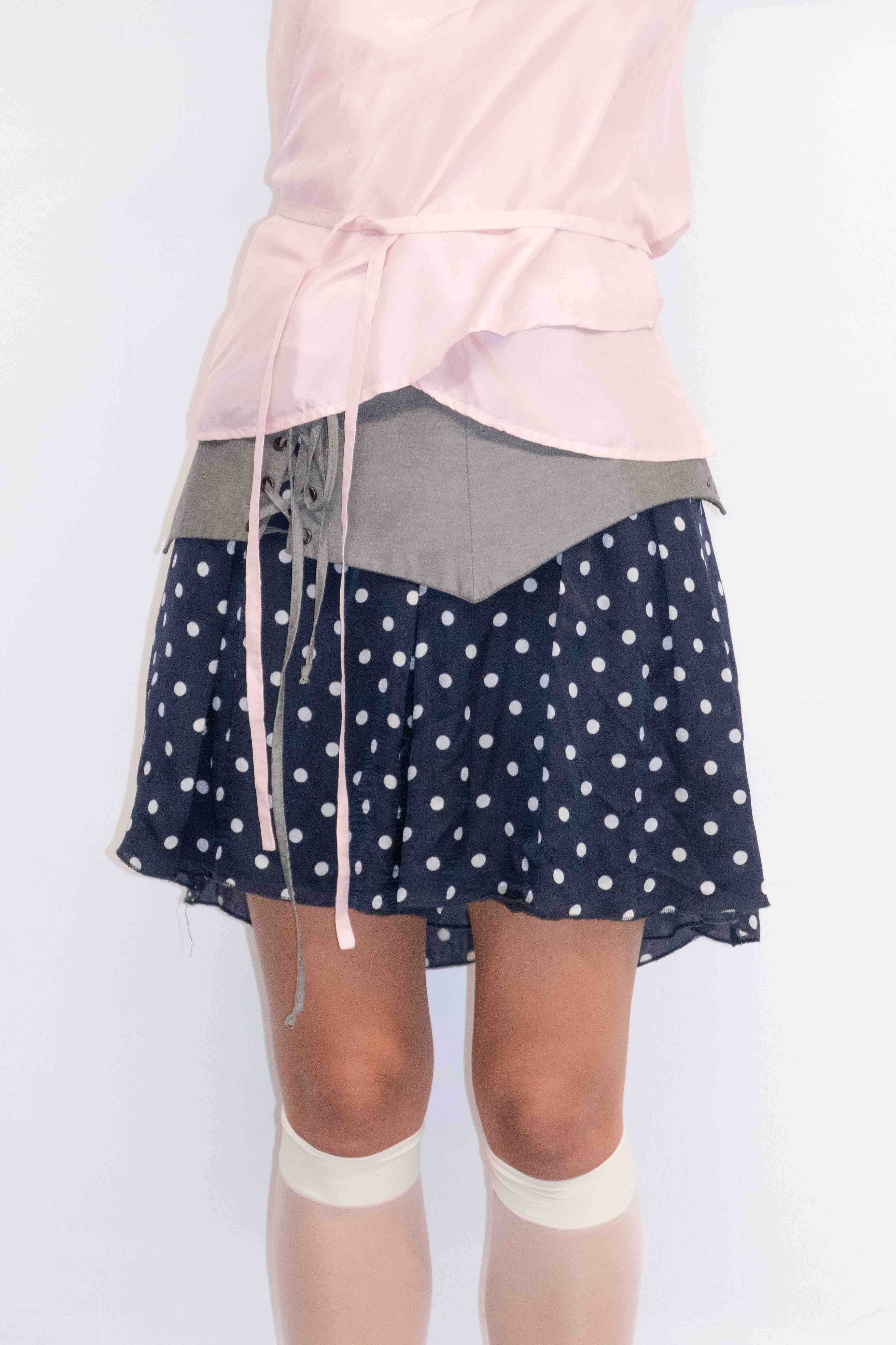 SILK POLKADOT SKIRT