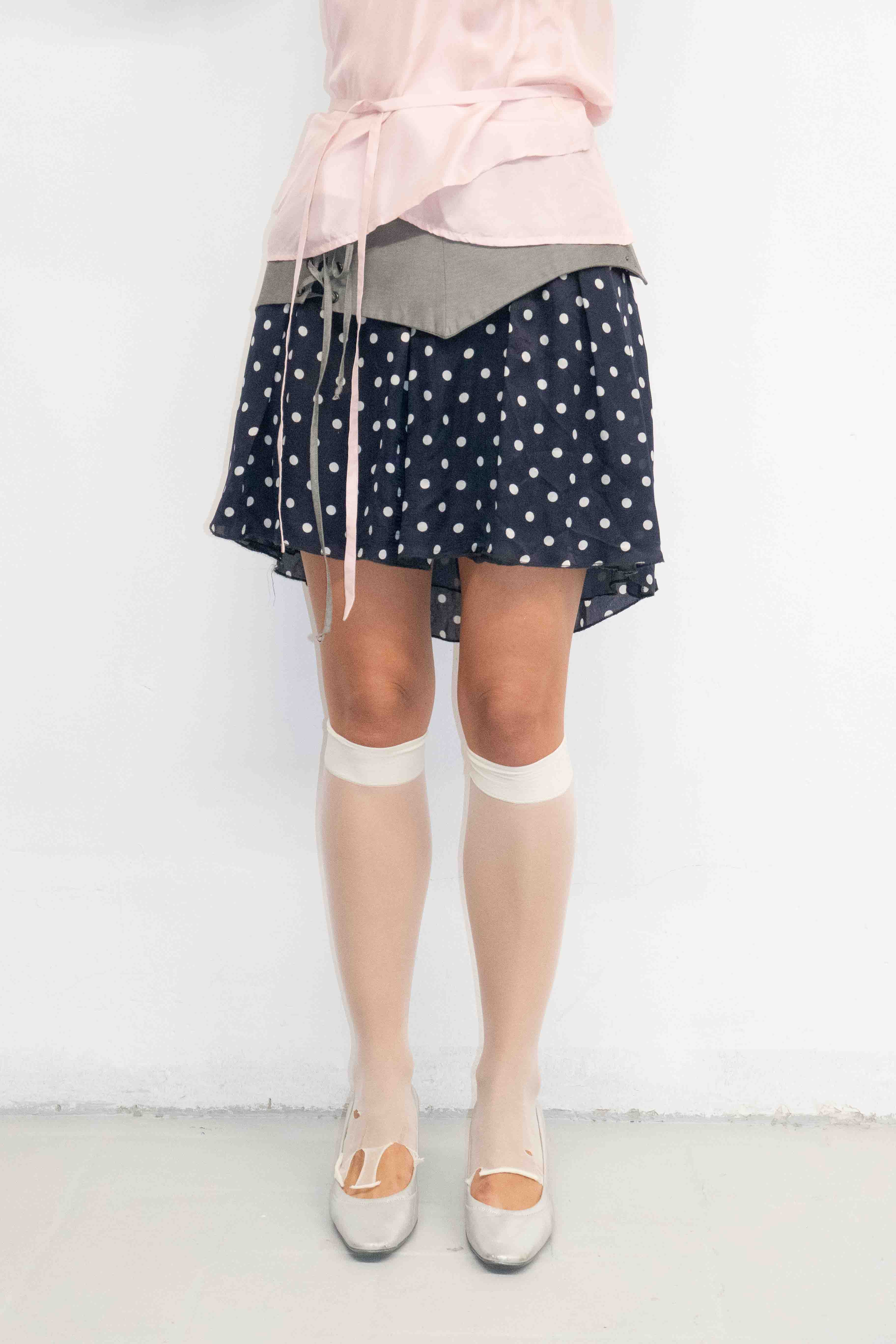 SILK POLKADOT SKIRT