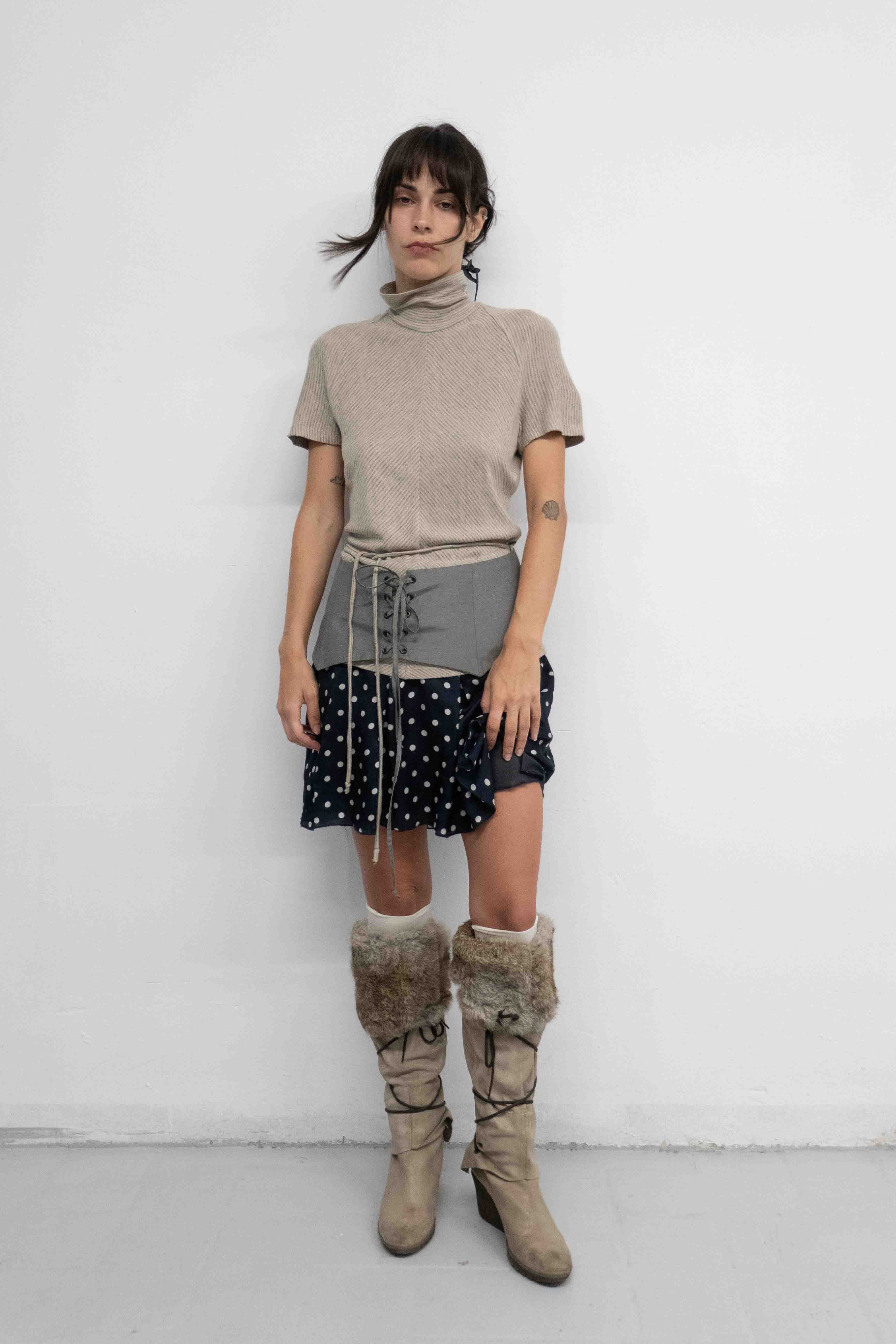 SRTIPED TURTLENECK TOP