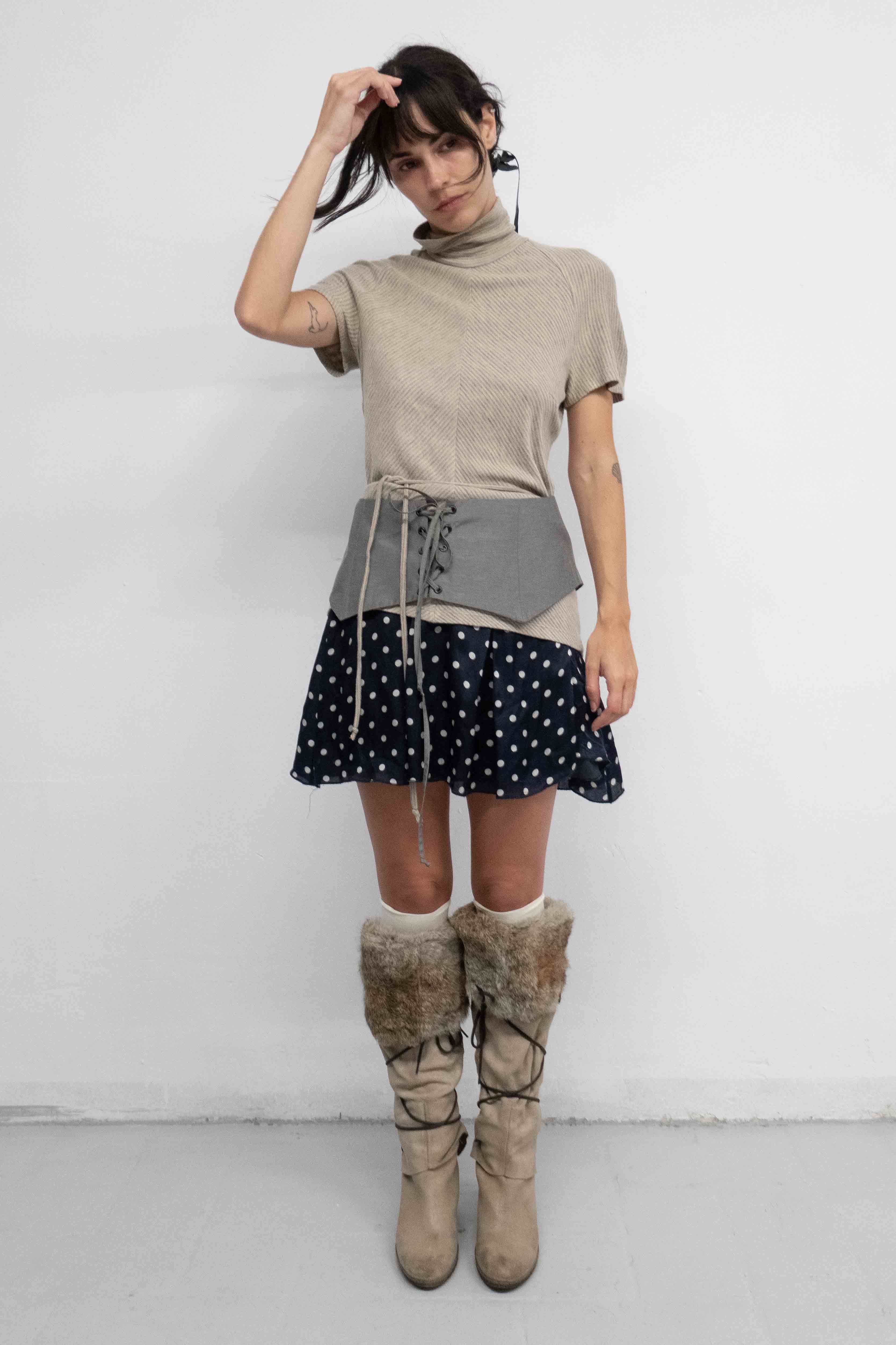 SRTIPED TURTLENECK TOP
