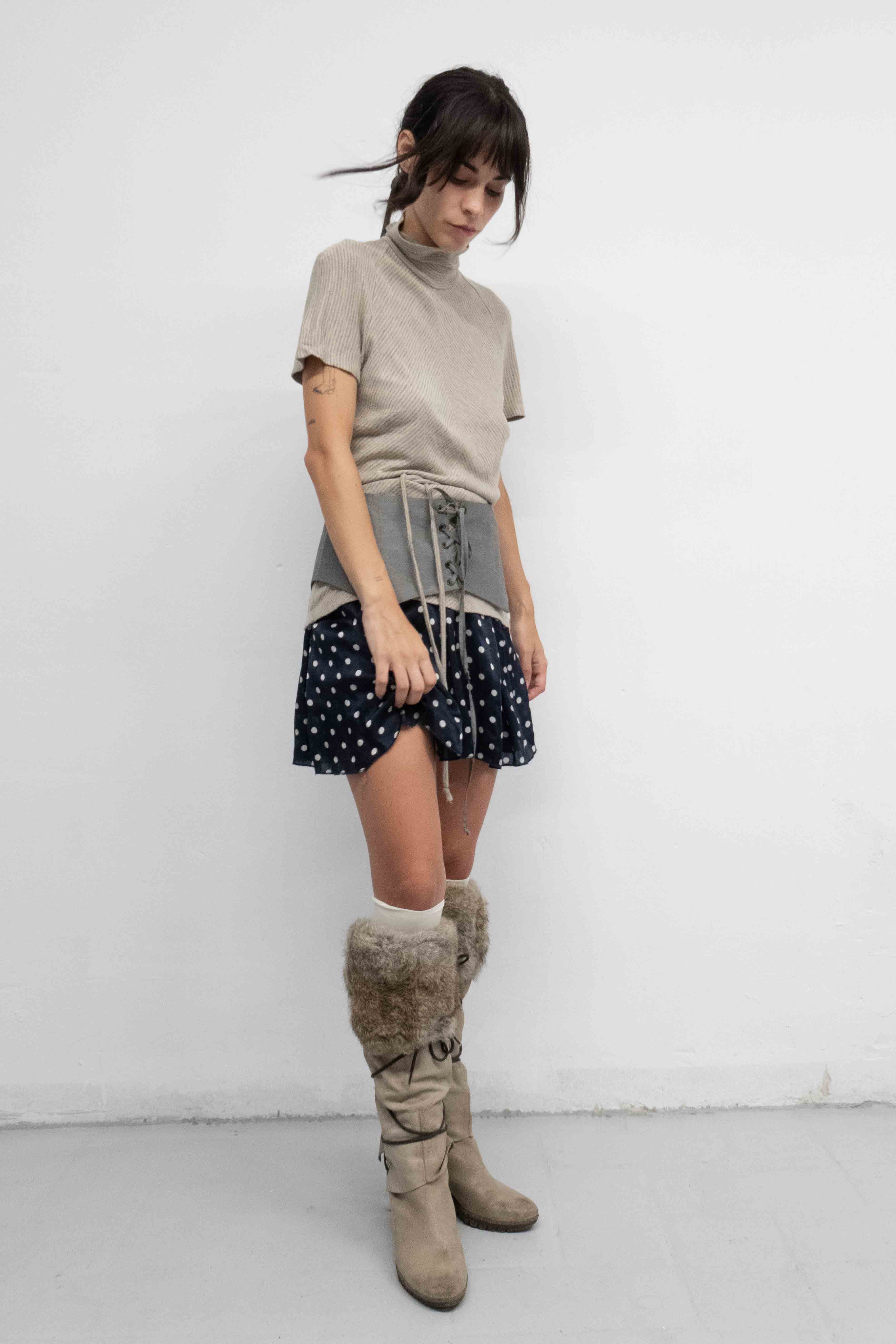 SRTIPED TURTLENECK TOP
