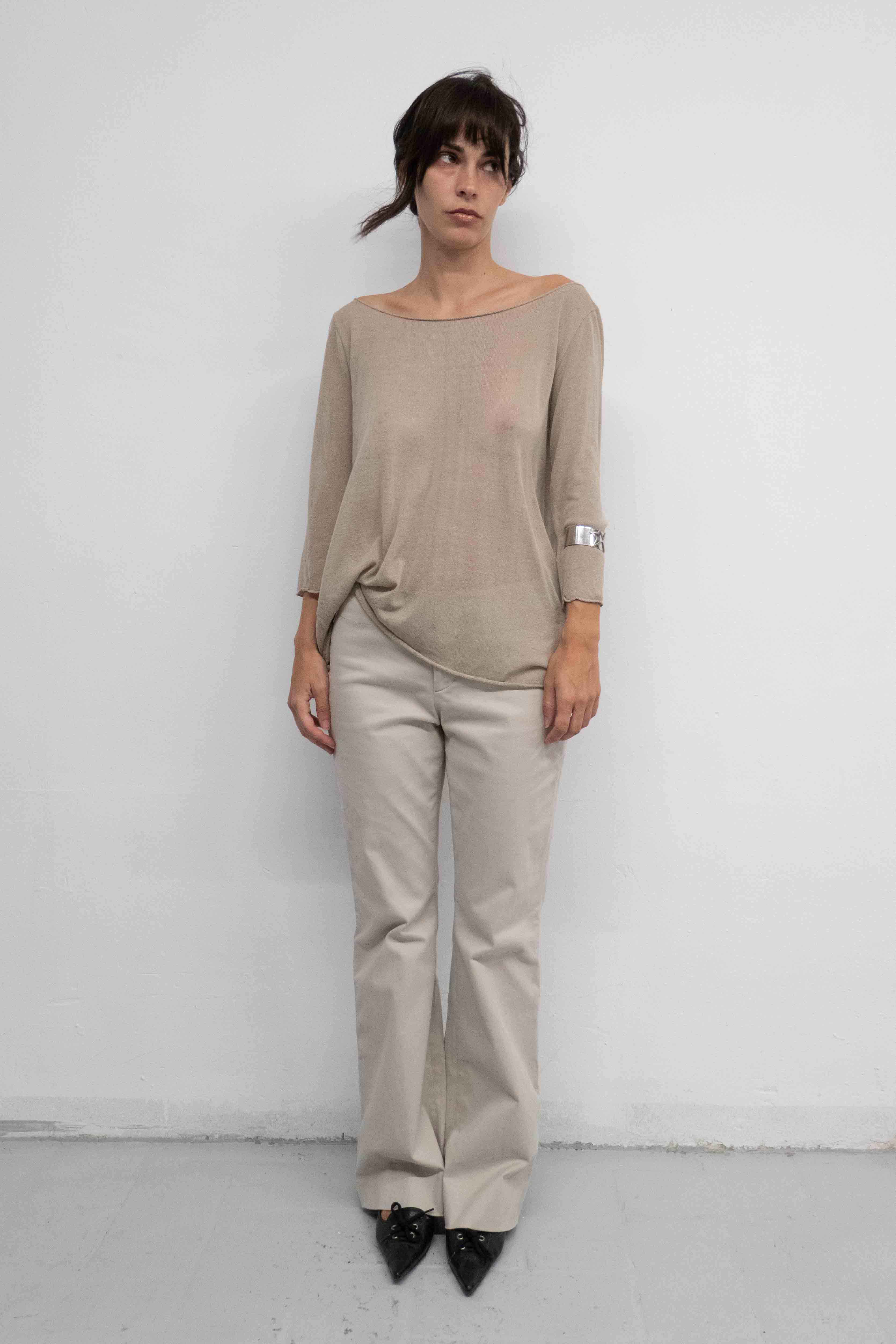 SHEER KNITTED TOP