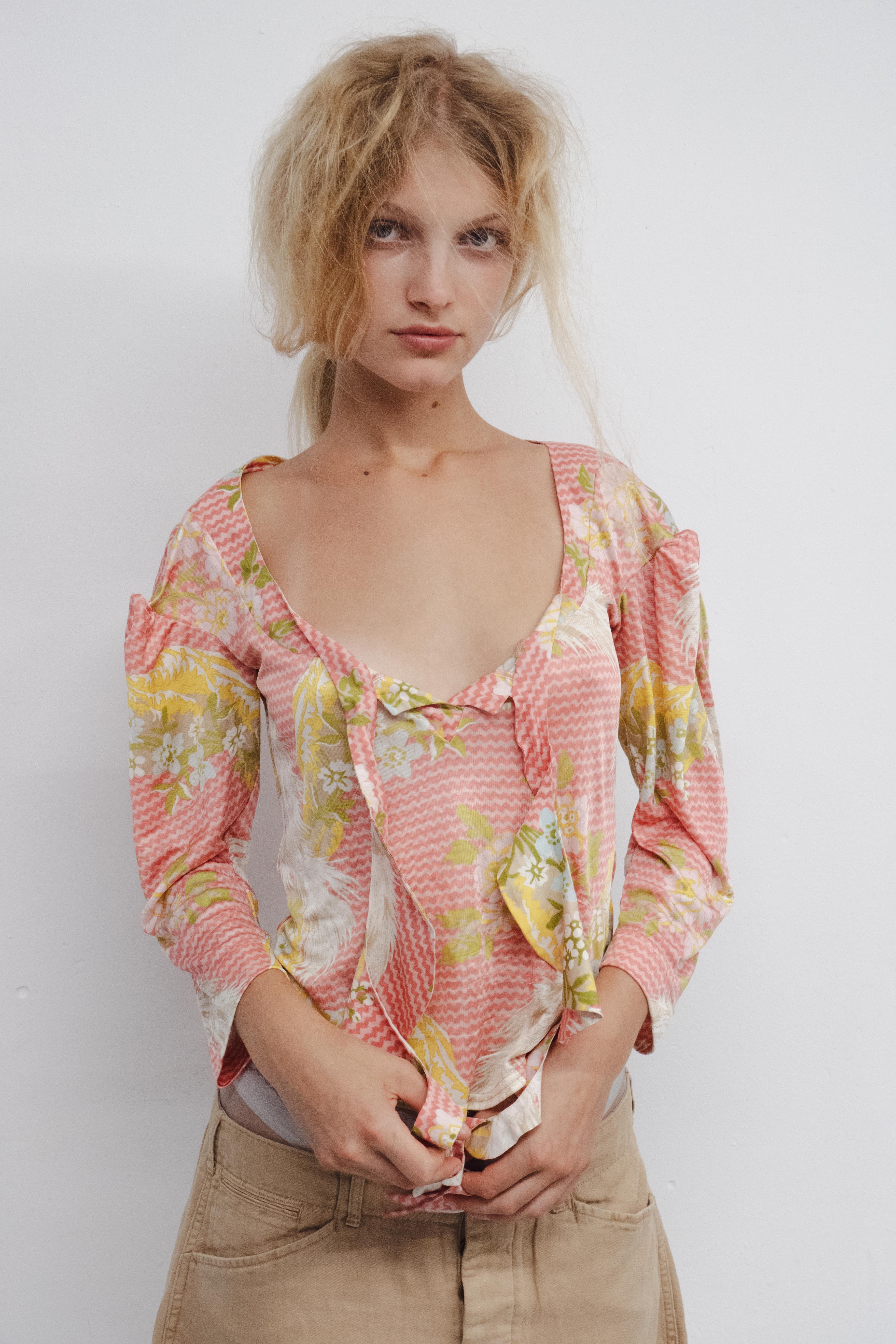 SS2001 GOLD LABEL FLORAL TOP
