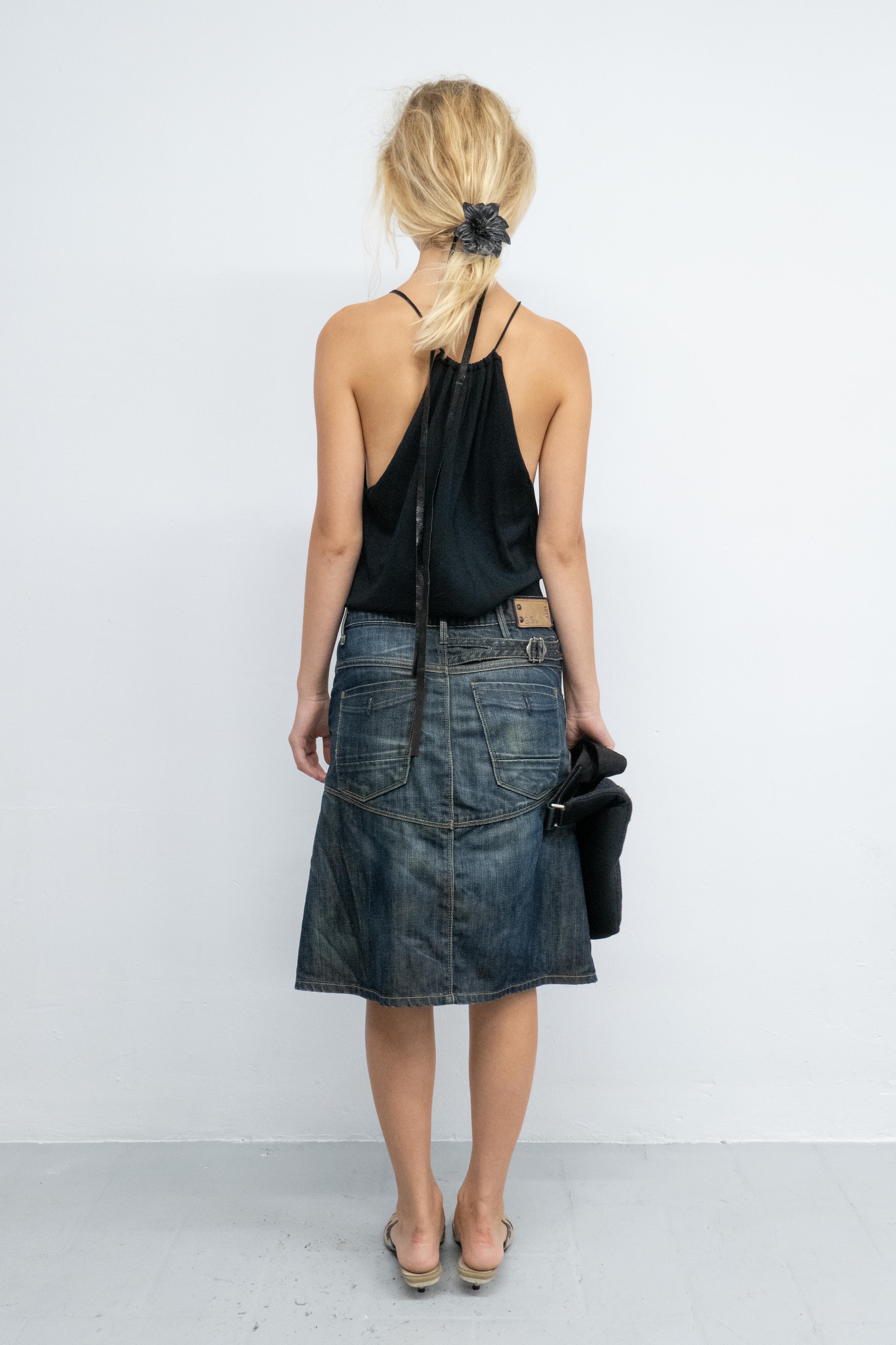 G-STAR CARGO DENIM SKIRT
