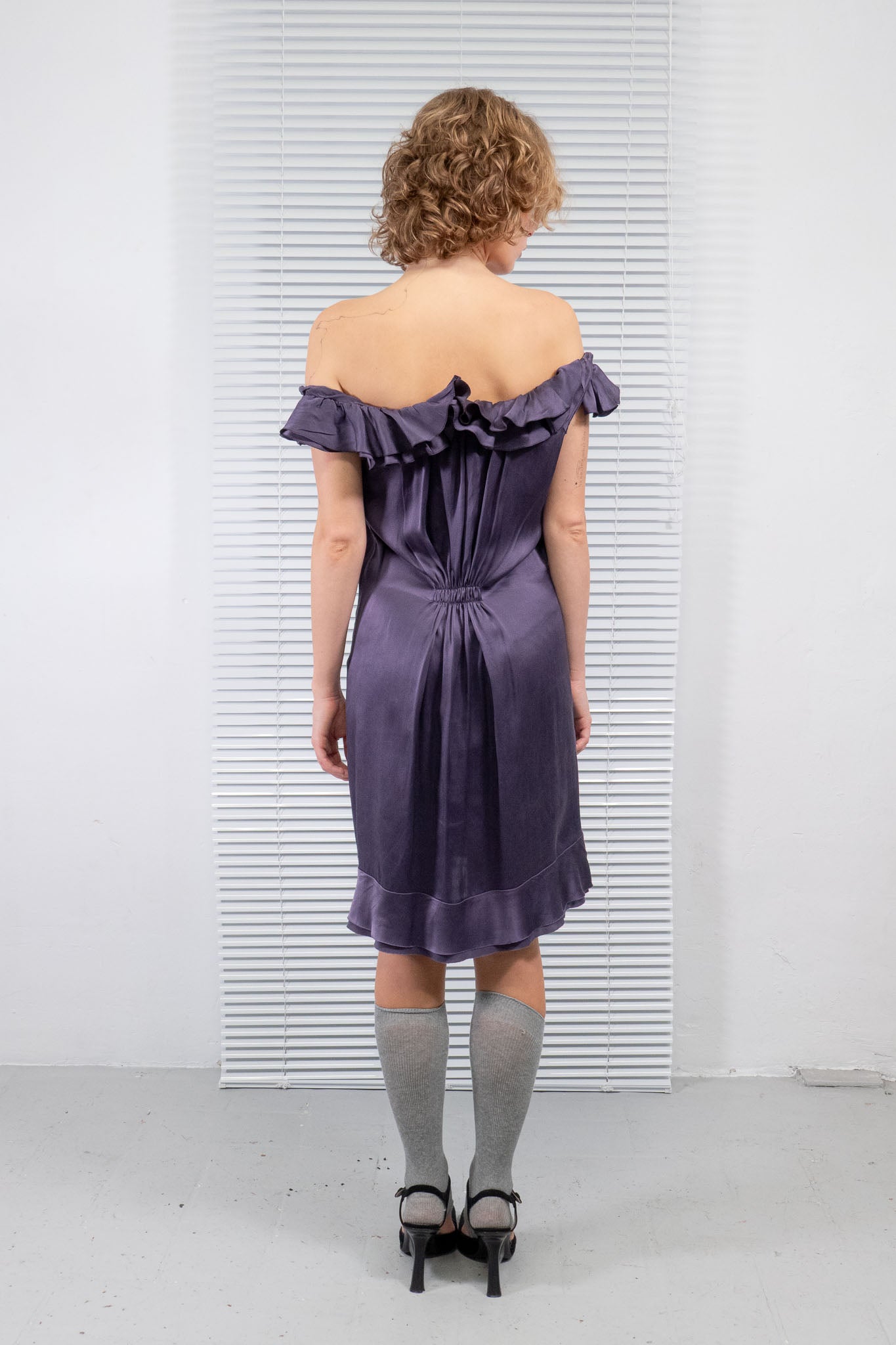 PRADA SILK RUFFLES DOLL DRESS