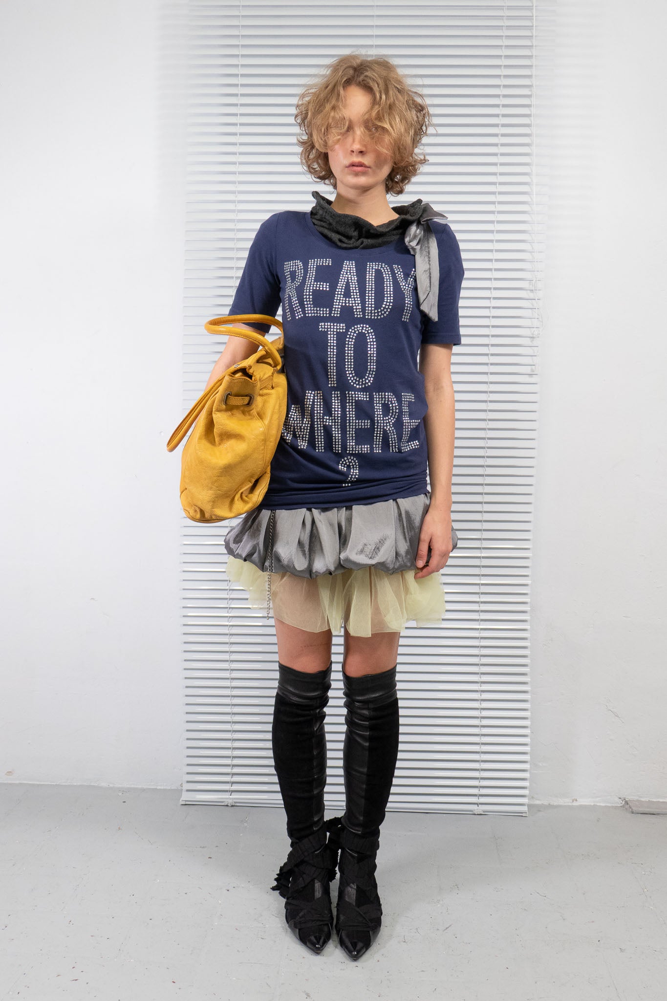 MOSCHINO 'READY FOR WHERE?' TOP