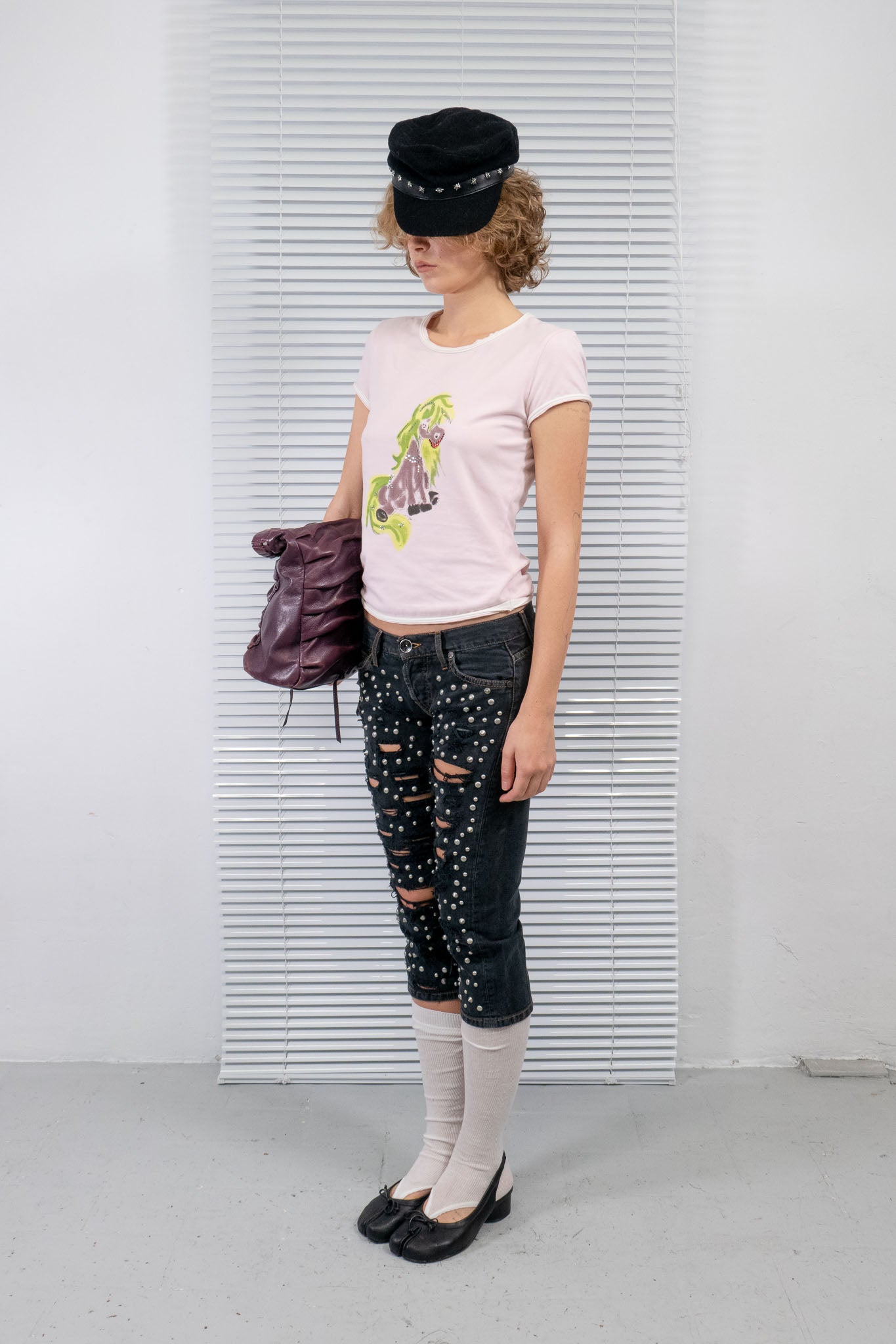 MAX MARA UNICORN RHINESTONE TEE
