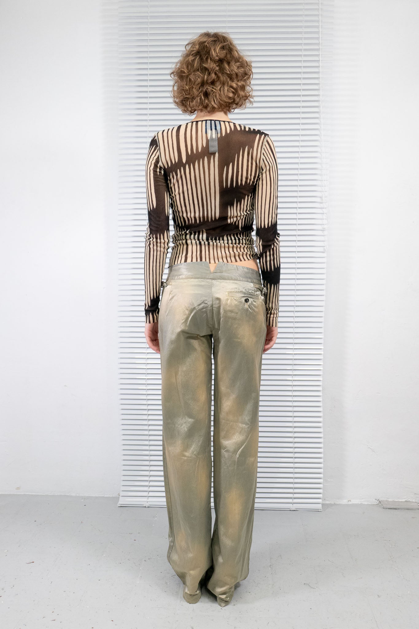 KENZO MESH TEXTURED LONG-SLEEVED TOP