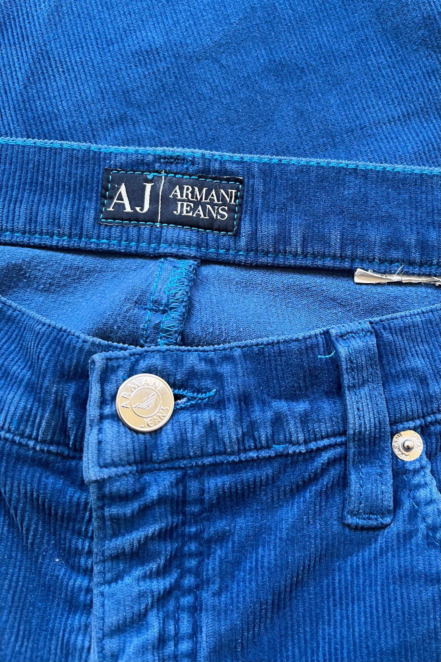 Armani Blue Corduroy Pants