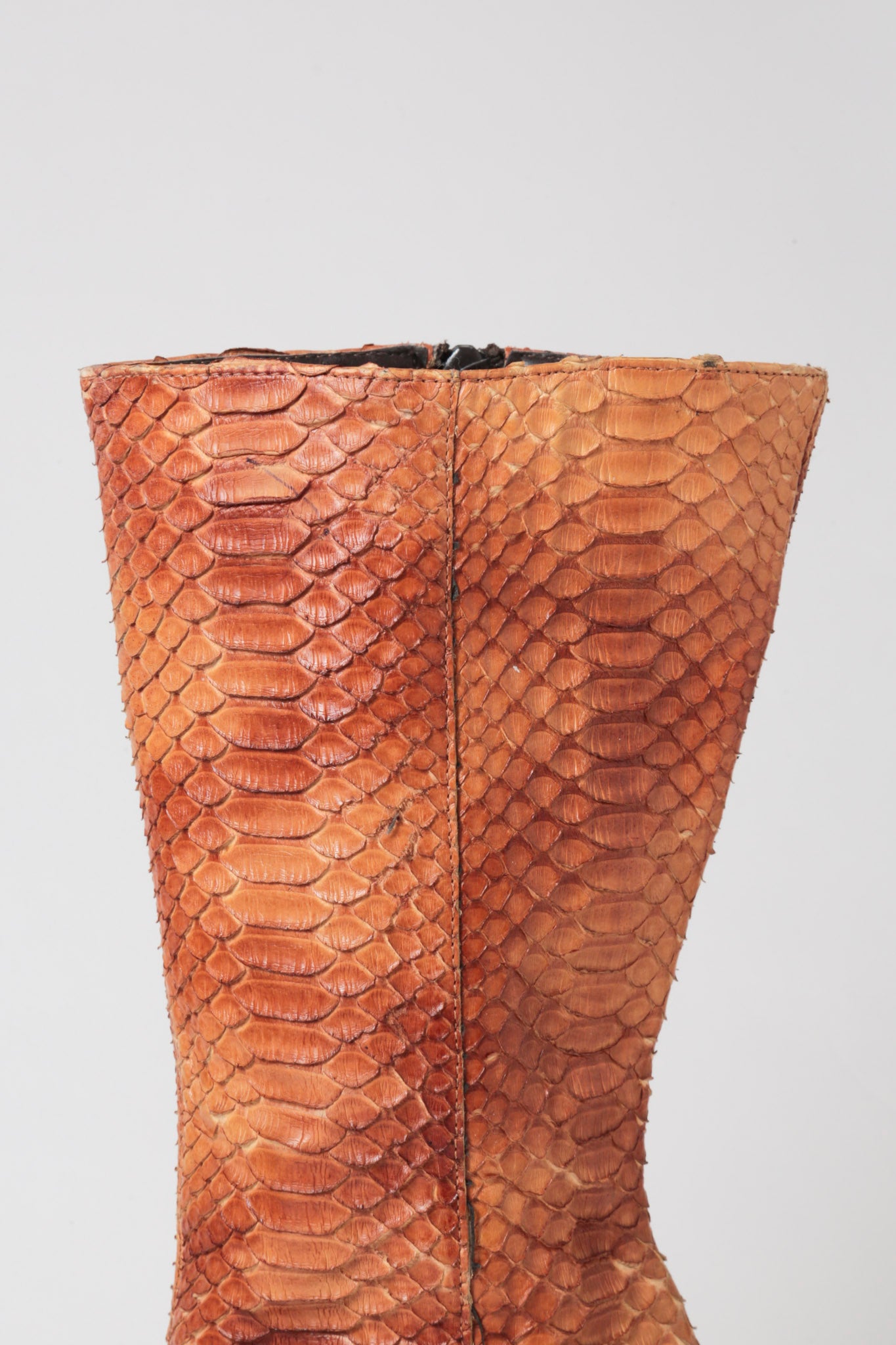 Snake Patchwork Pointy Boots