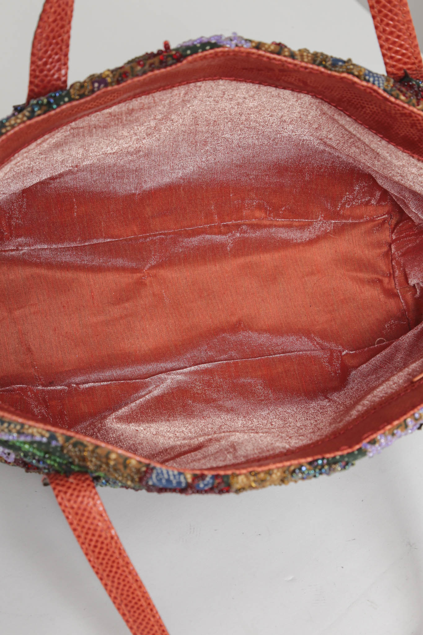 Floral Beaded Hand Clutch