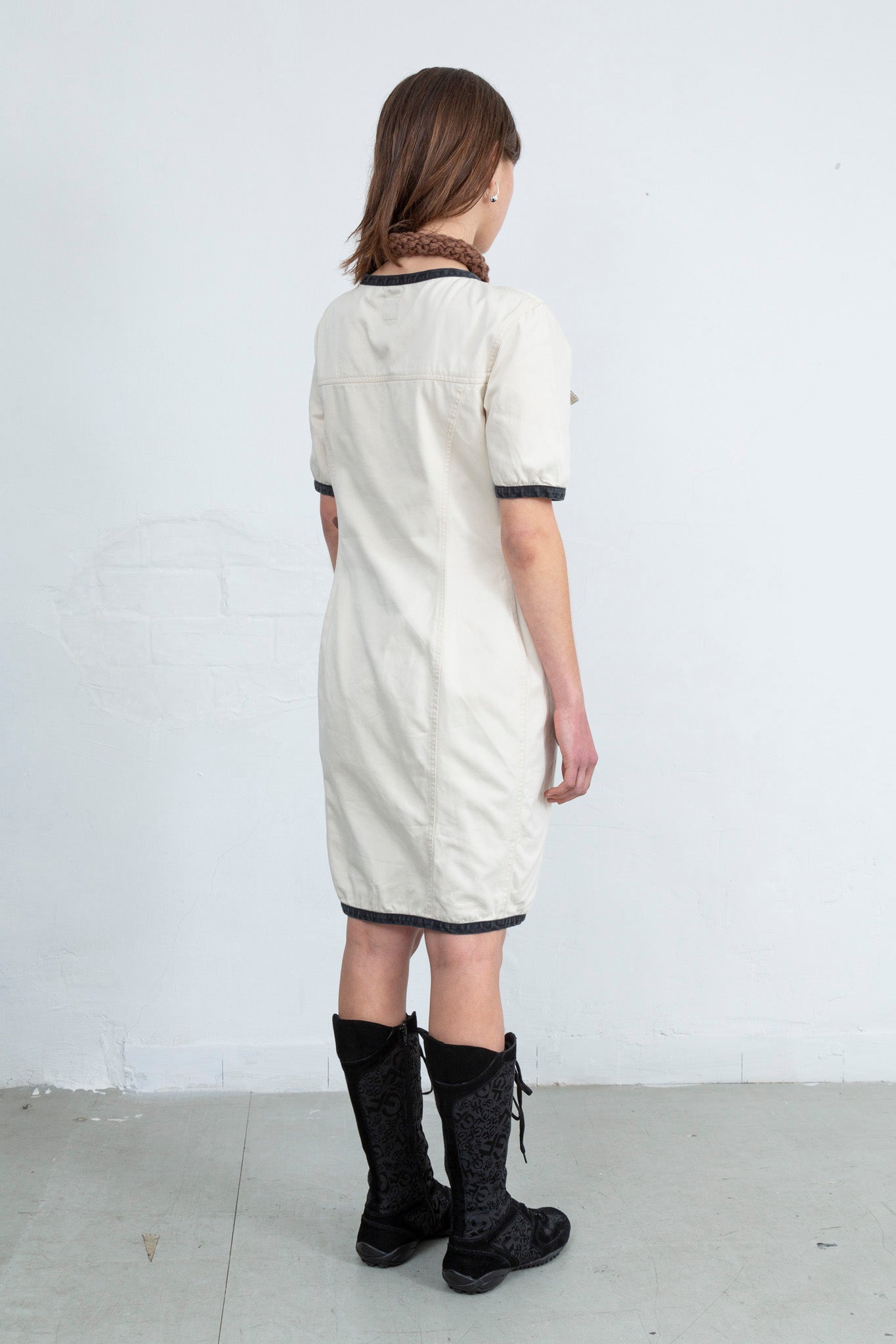 Moschino White Denim Dress