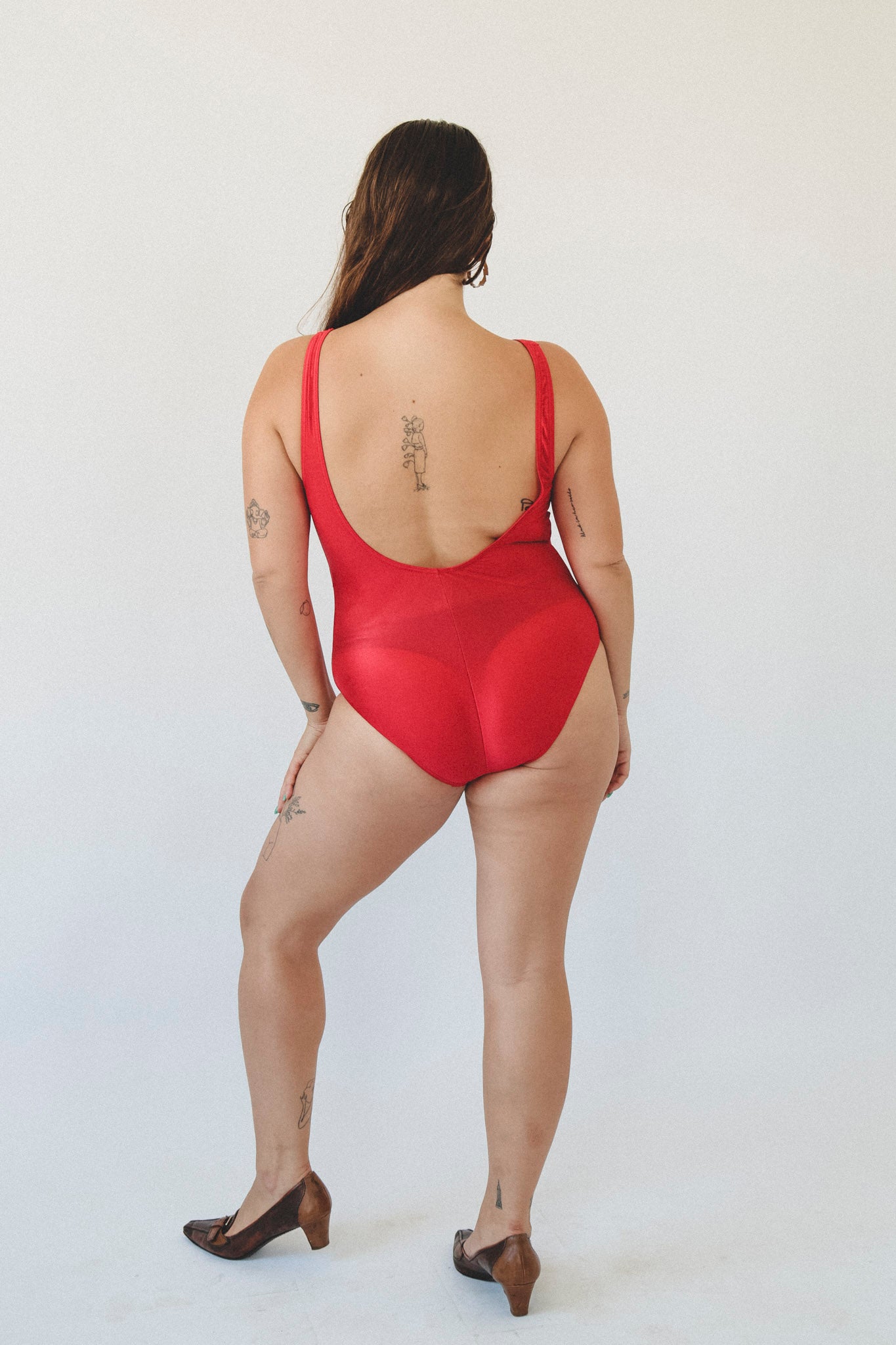 Red Gold Gourmet Printed Swim