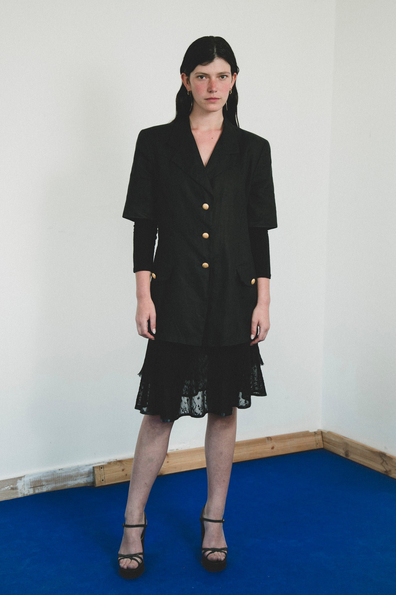 Escada Black Linen Blazer