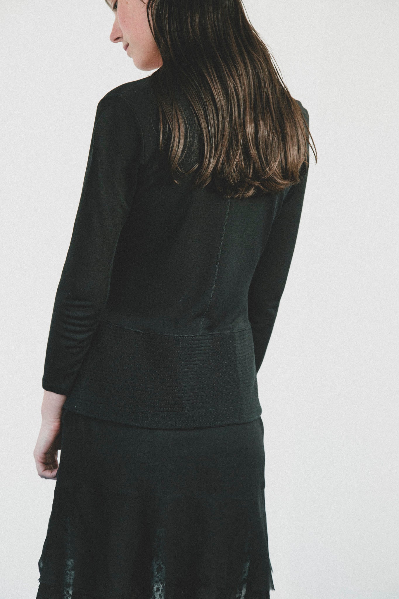 Gianfranco Ferre Black Paneled Top