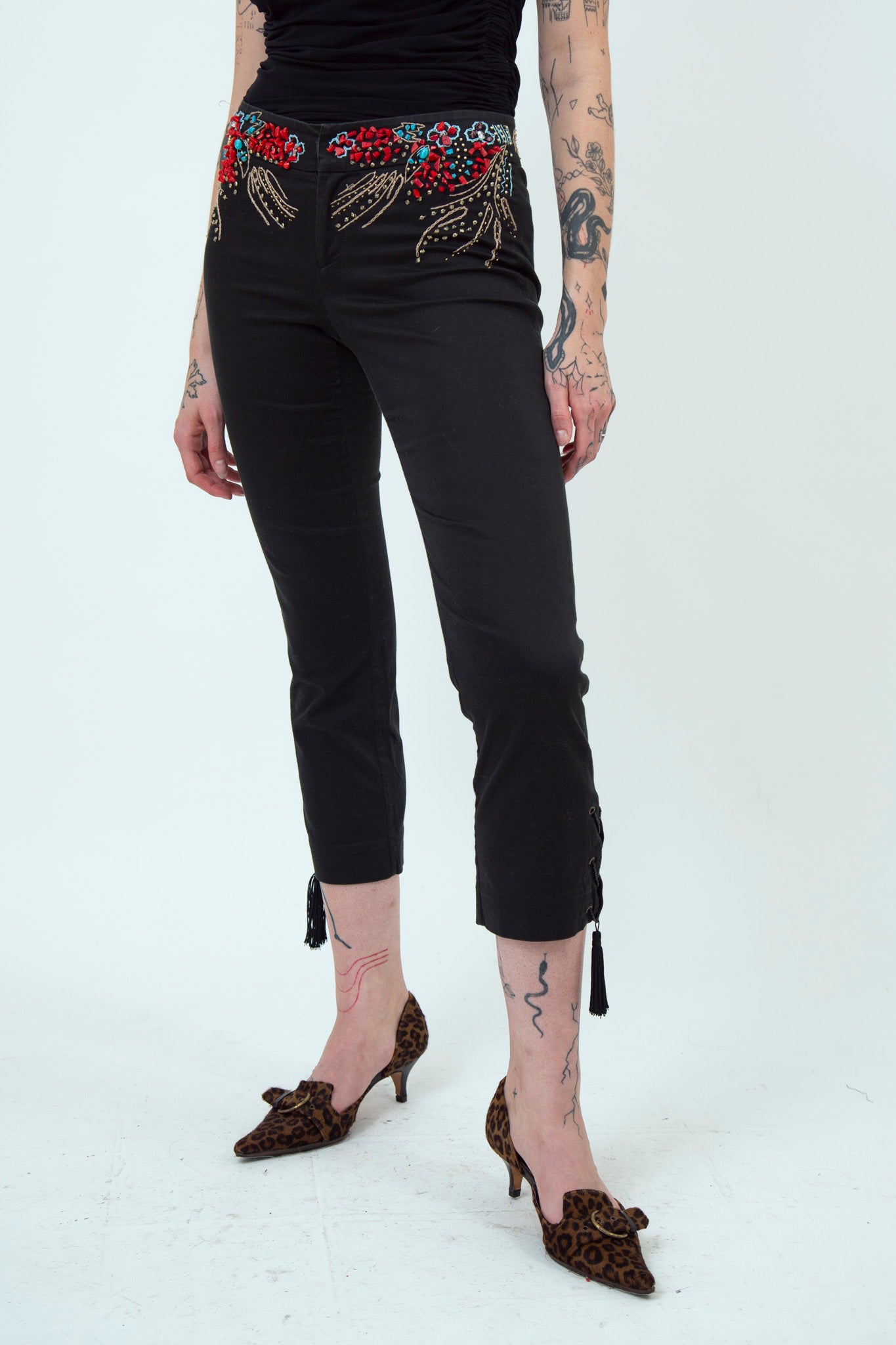 RARE Roberto Cavalli Corals Baroque Pants