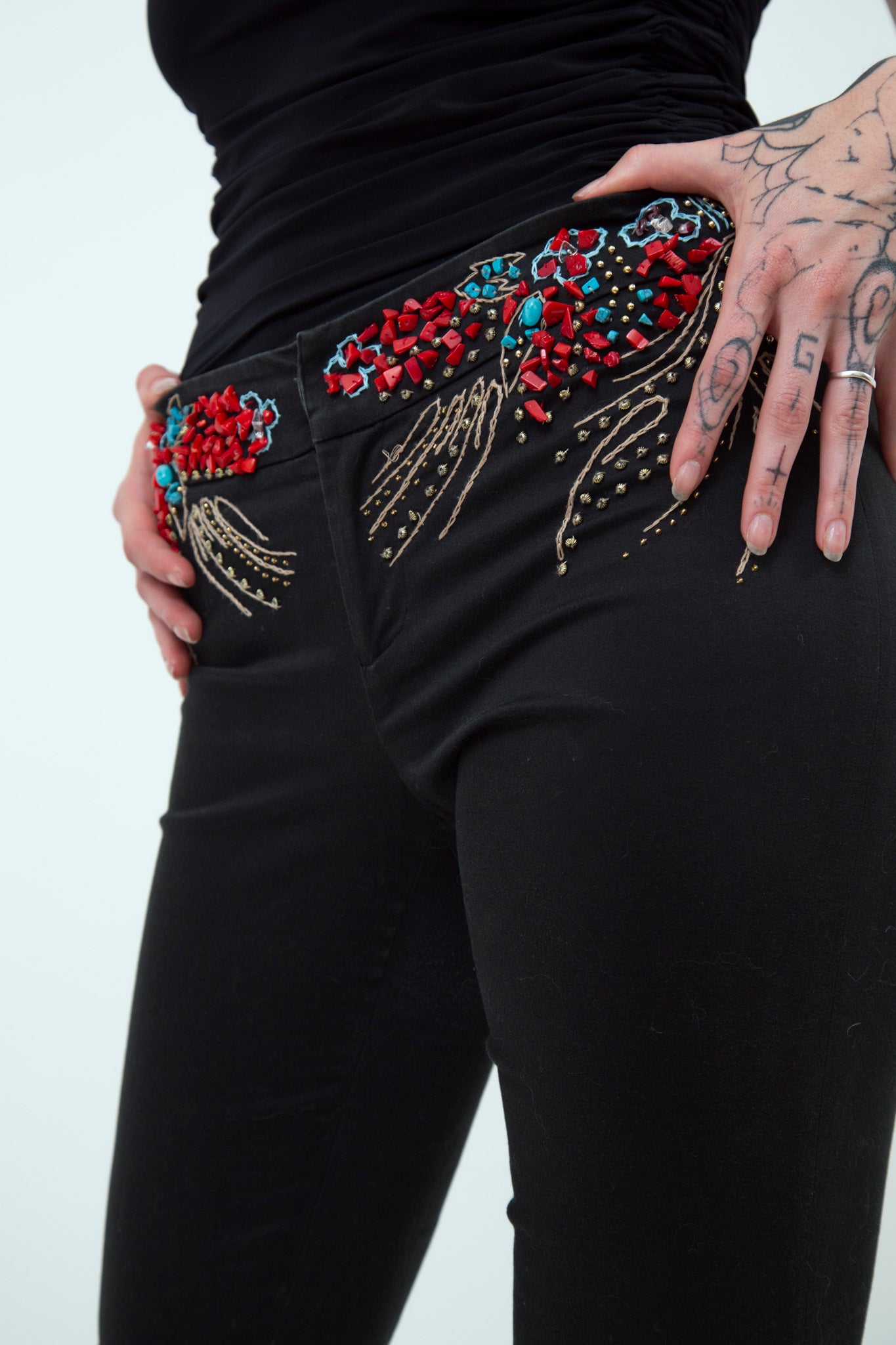 RARE Roberto Cavalli Corals Baroque Pants