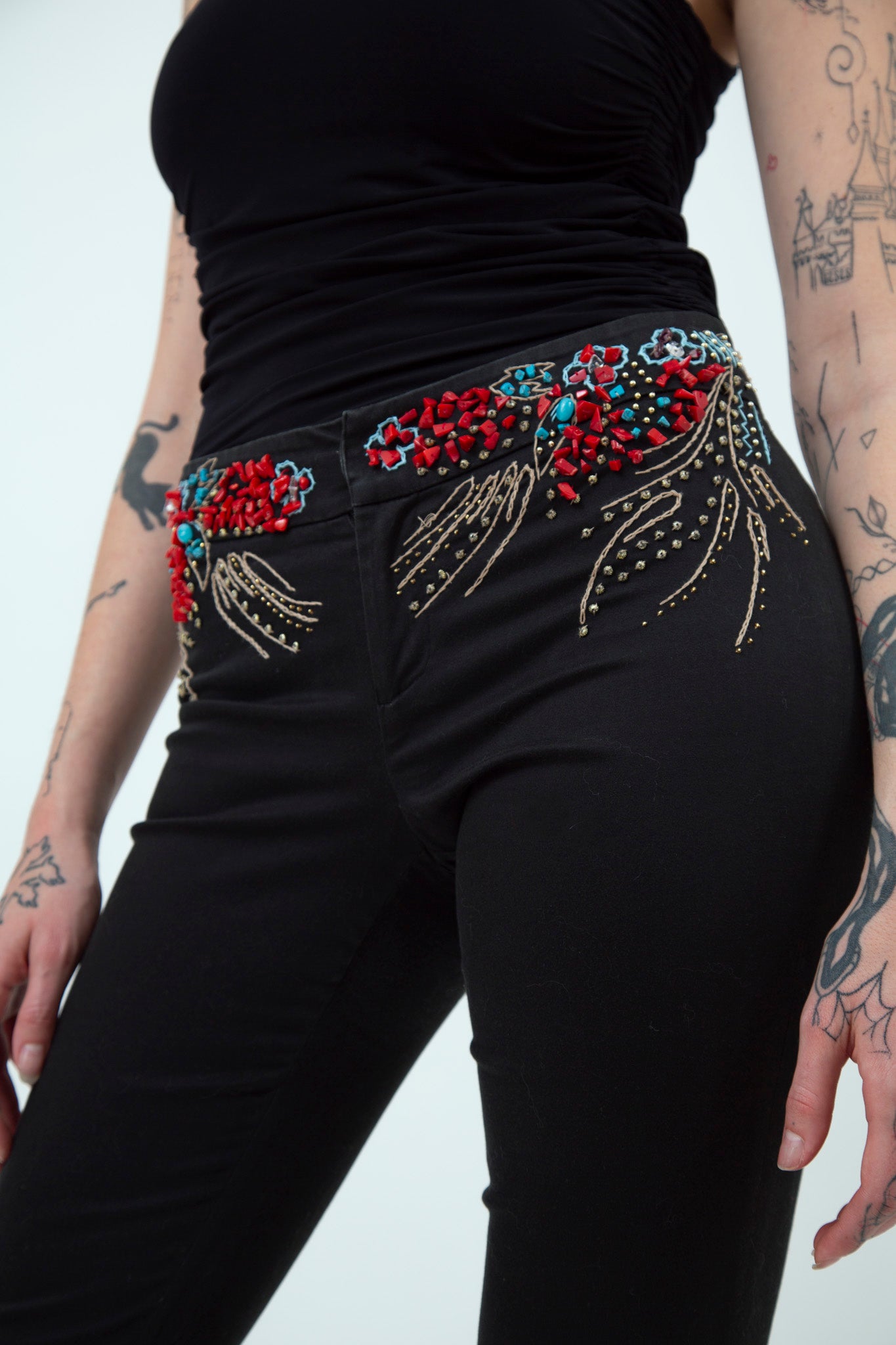 RARE Roberto Cavalli Corals Baroque Pants
