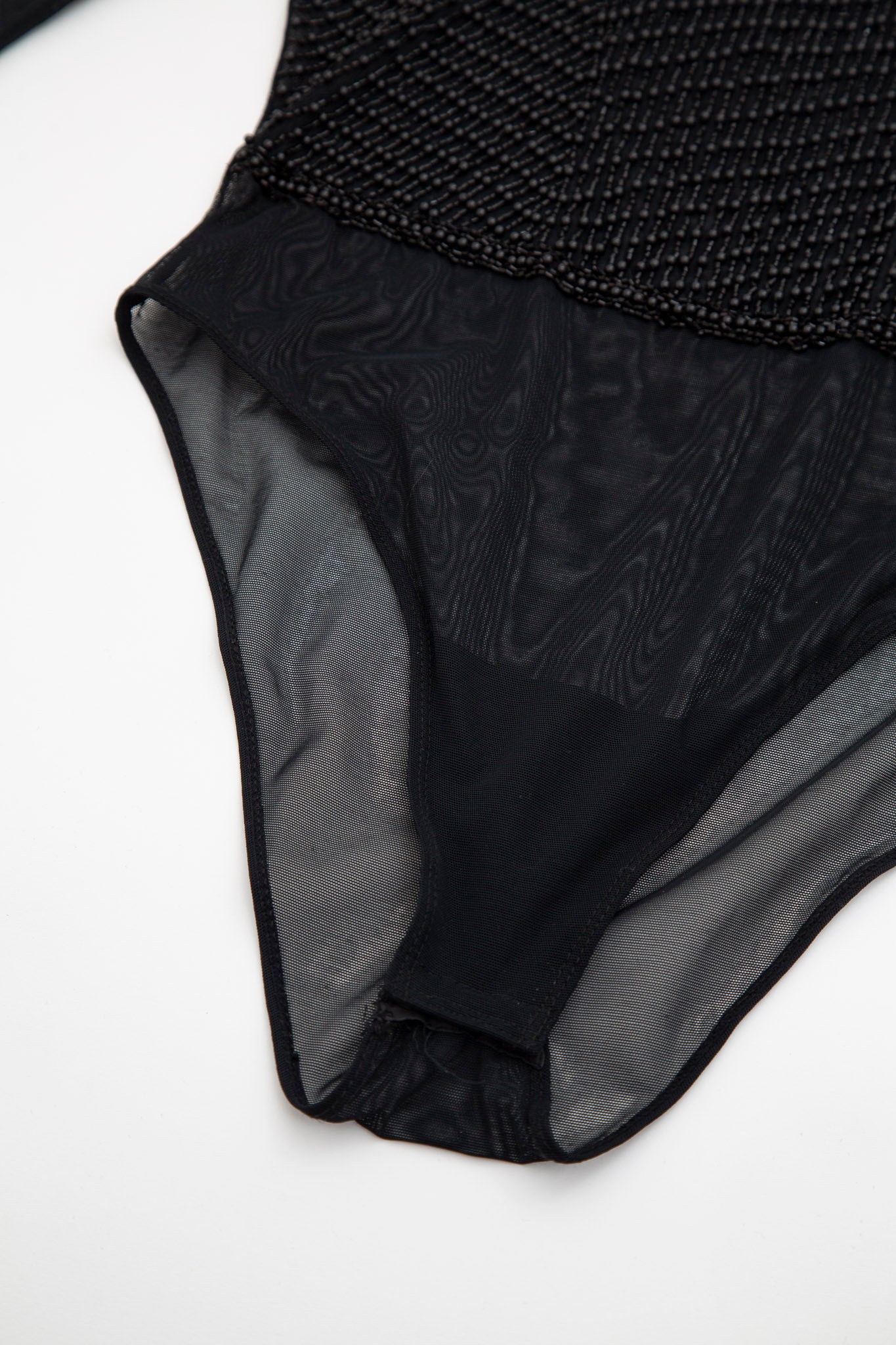 Escada Beadead Mesh Bodysuit