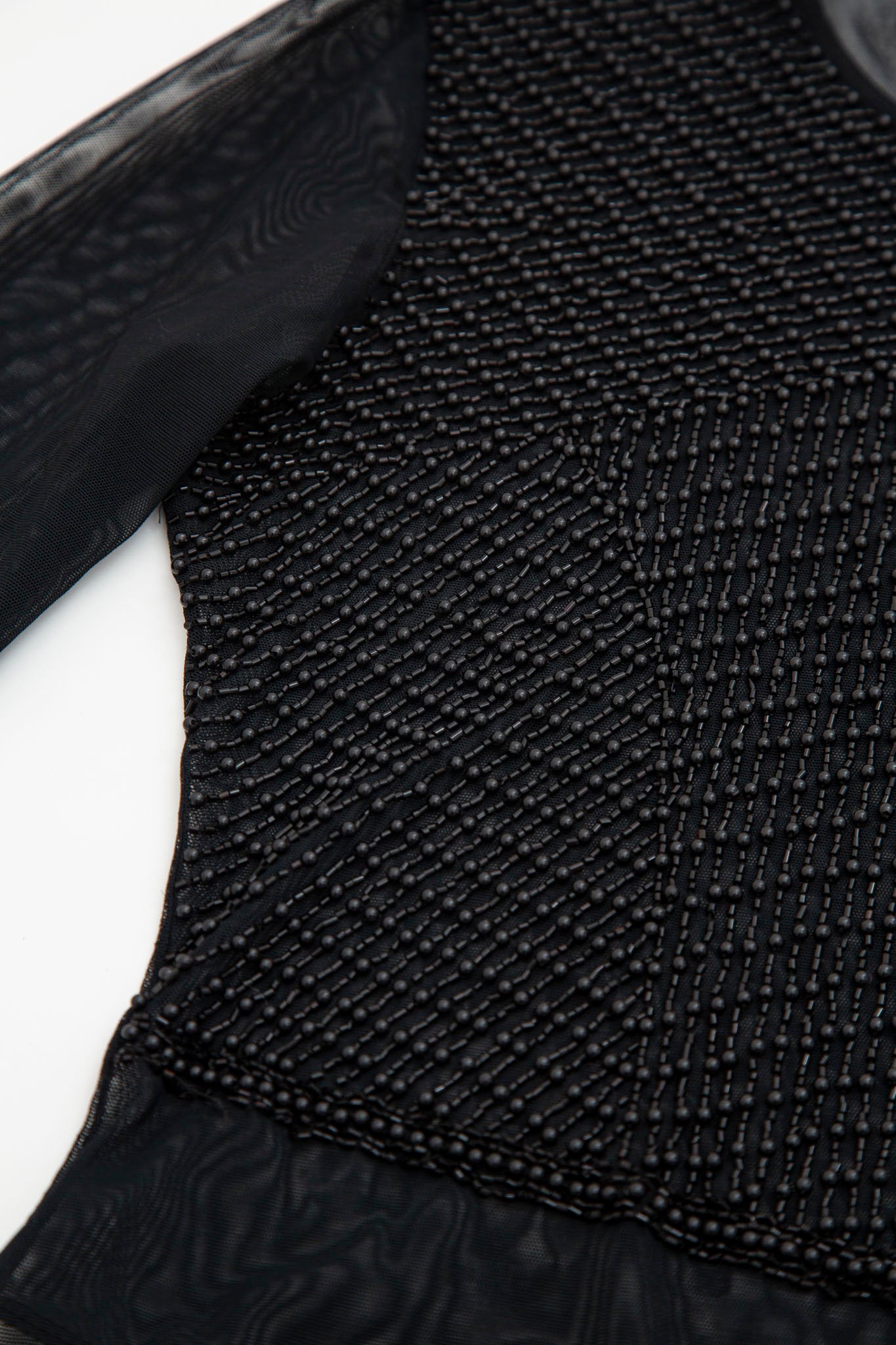 Escada Beadead Mesh Bodysuit