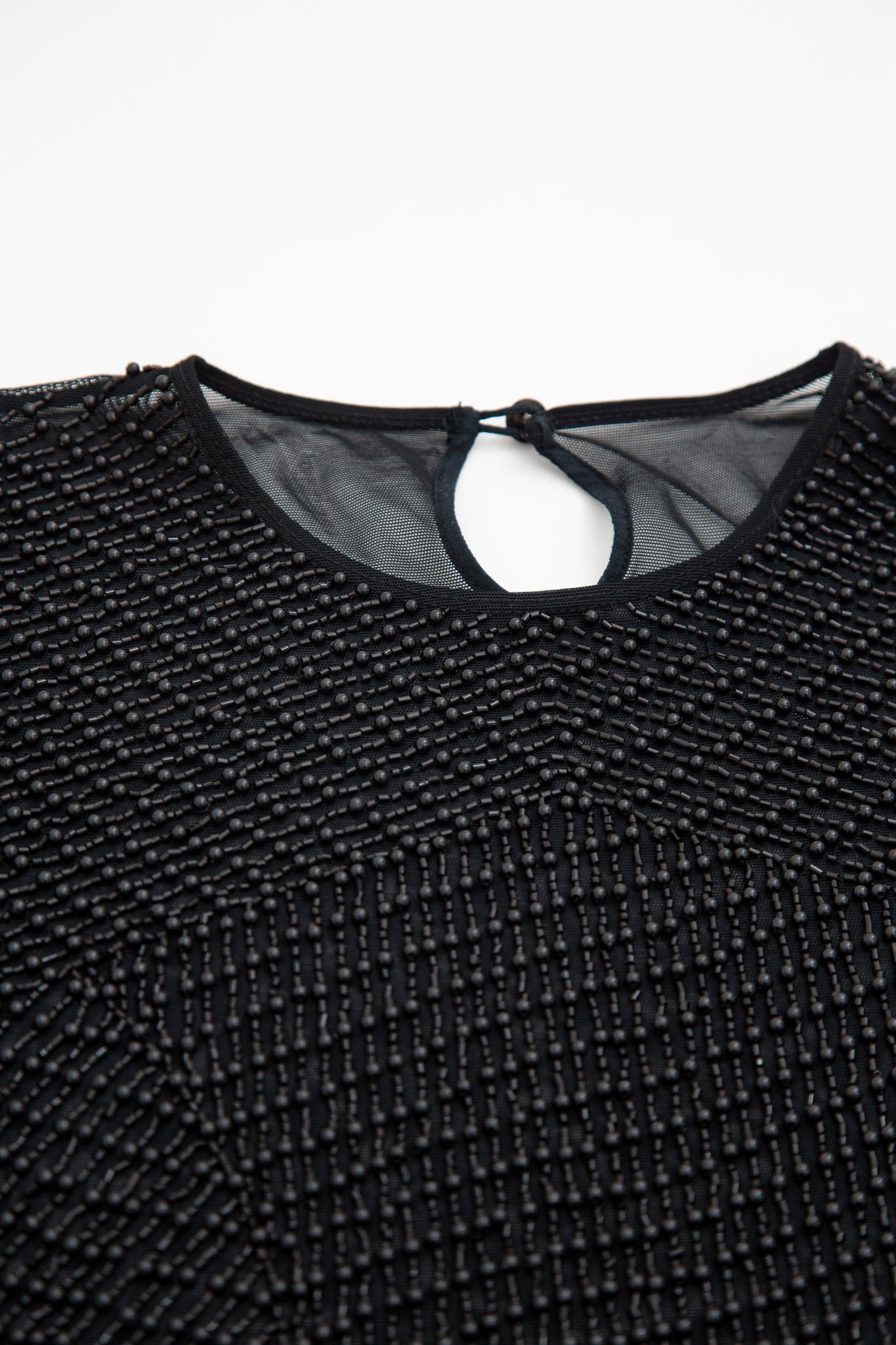 Escada Beadead Mesh Bodysuit