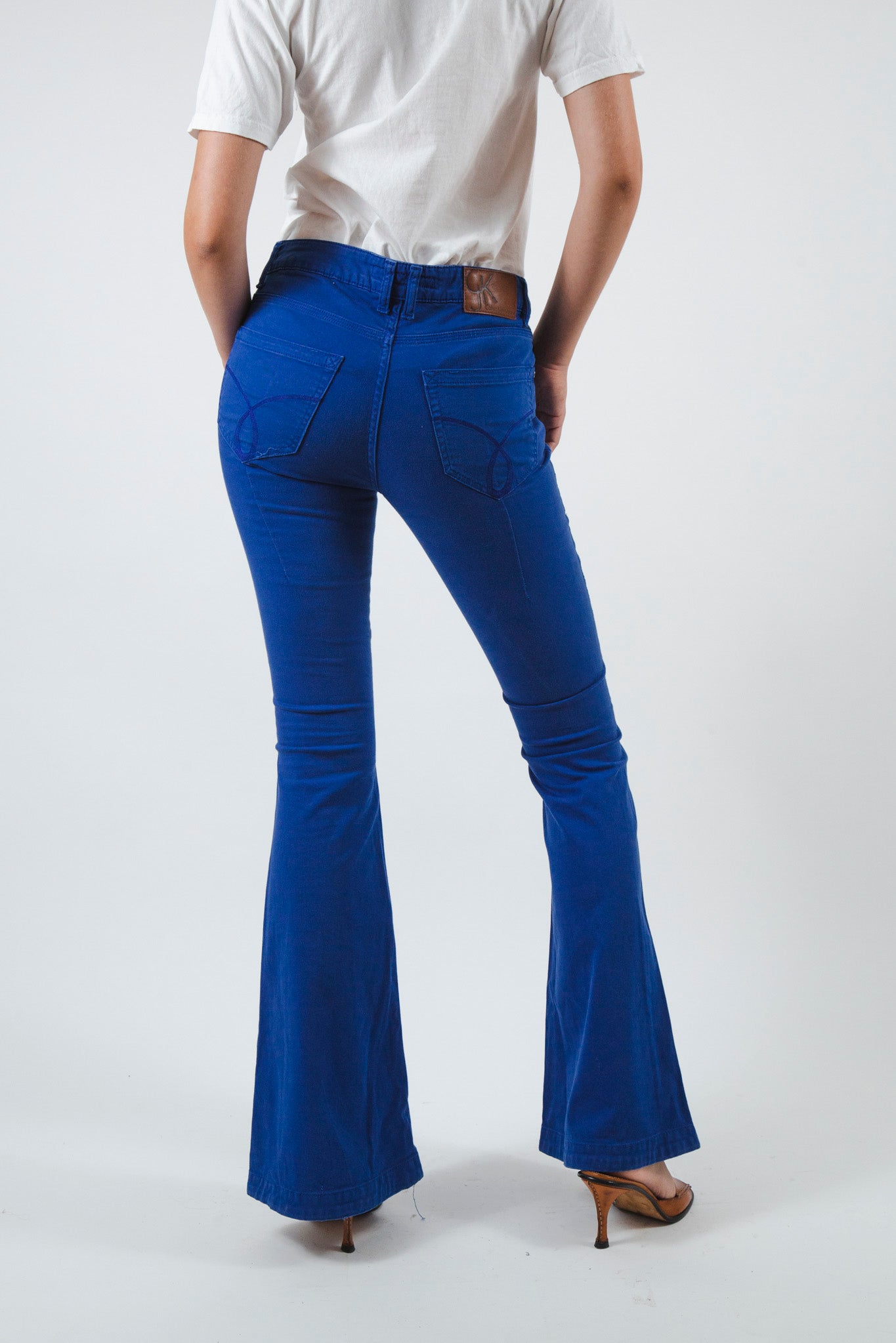 Calvin Klein Blue Flared Pants