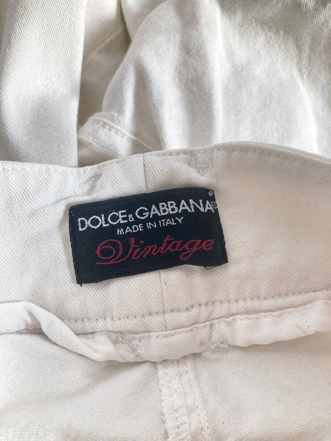 D&G White Beads Denim