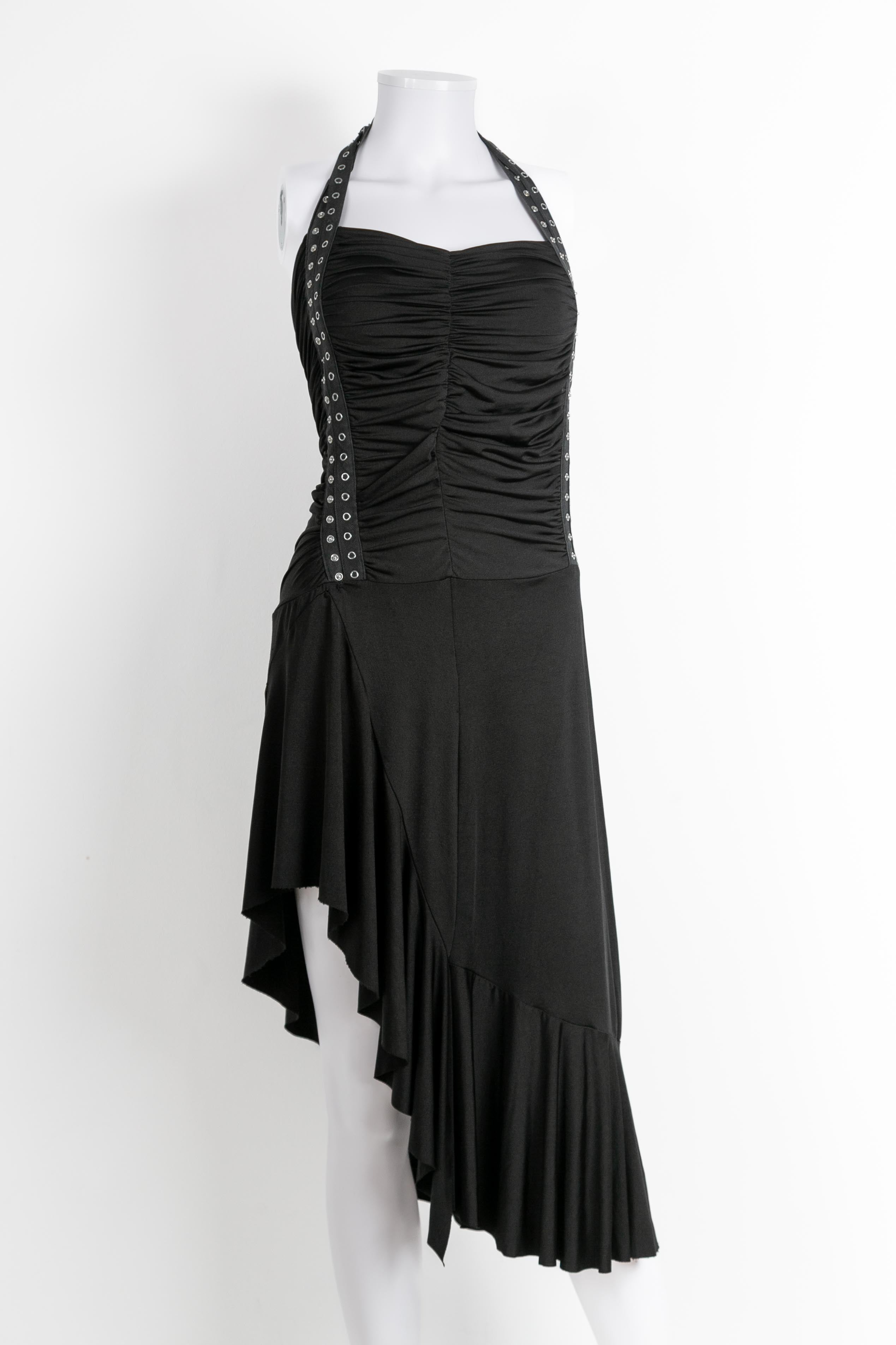 RUCHED ASYMMETRIC DRESS