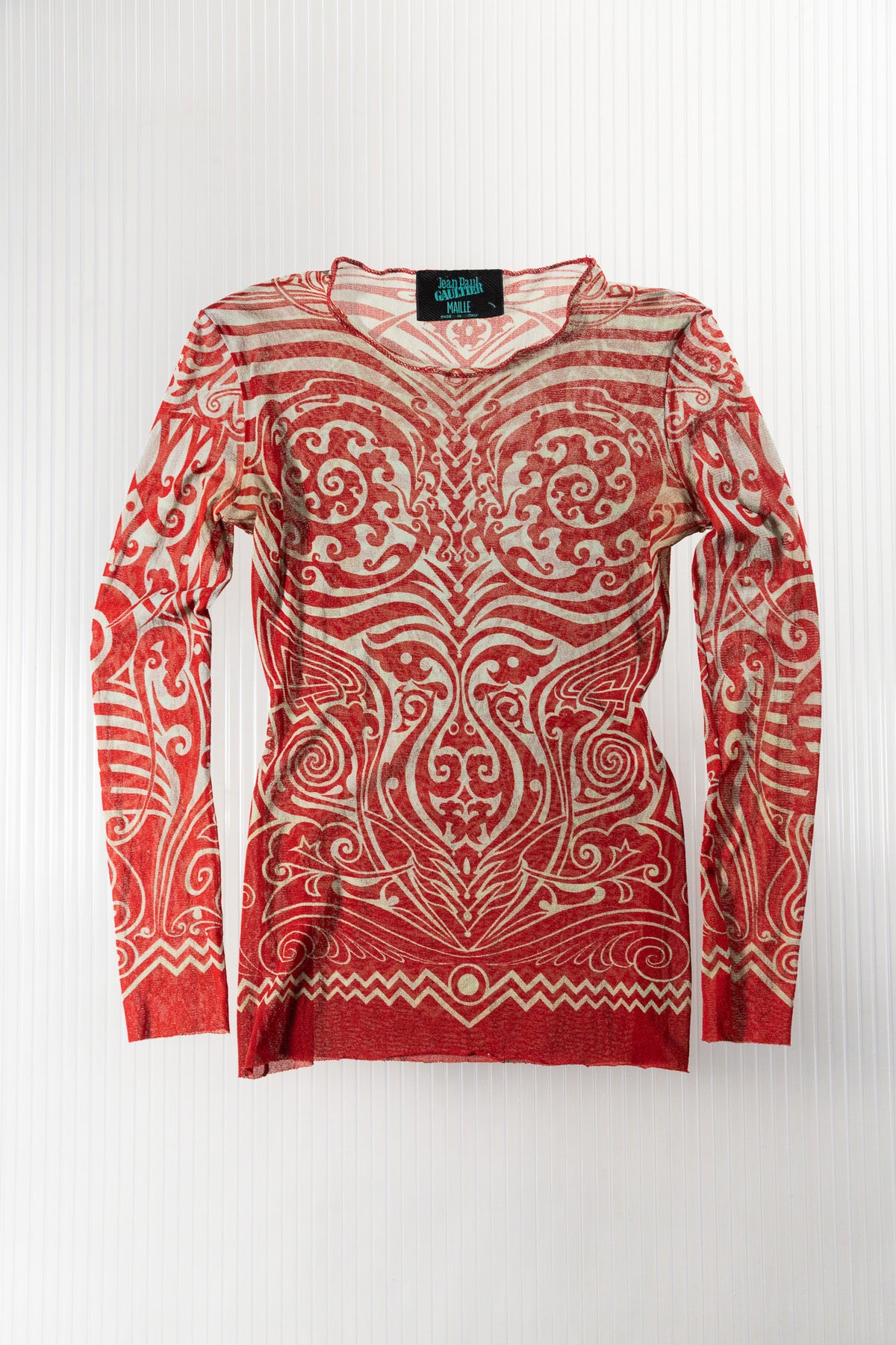 JEAN PAUL GAULTIER SS 1996 CYBER TRIBAL TOP