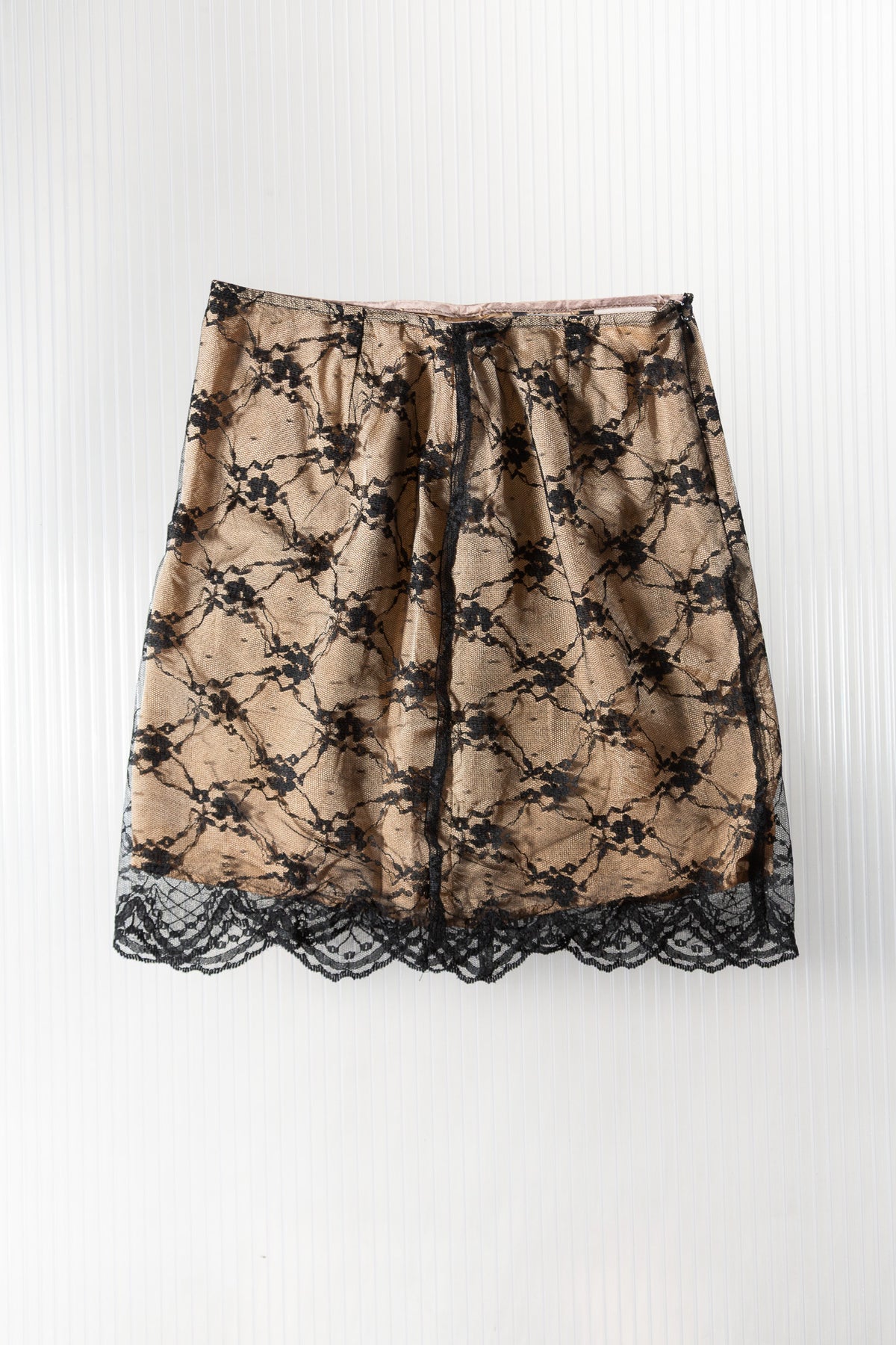 MAX&CO LAYERED LACE MINI SKIRT