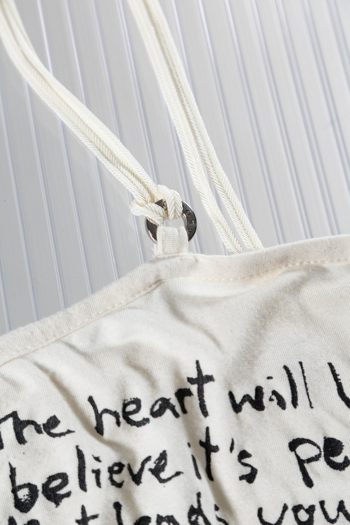RICHMOND TEXT PRINT CAMISOLE TOP